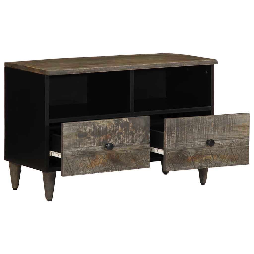 TV ormarić svijetlo sivi 70x33,5x46 cm Puno drvo Mango
