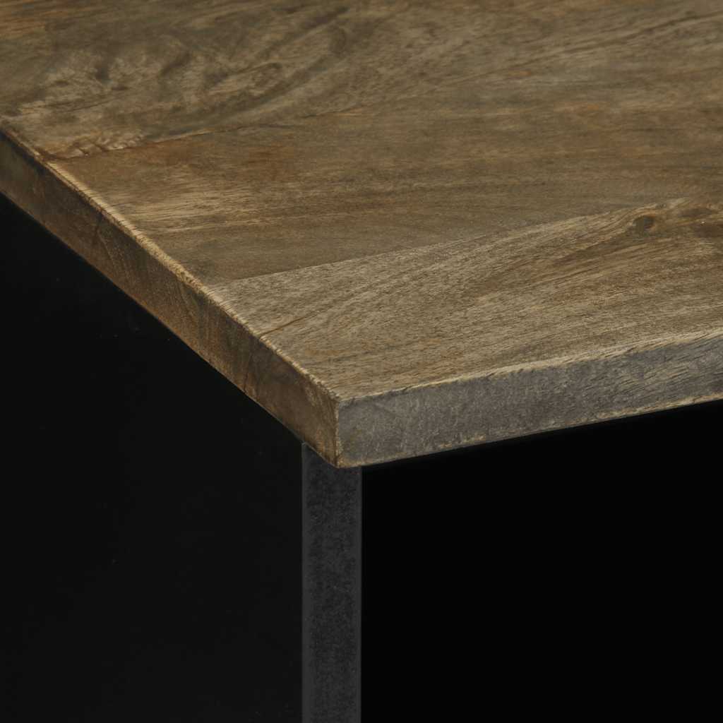 TV ormarić svijetlo sivi 70x33,5x46 cm Puno drvo Mango