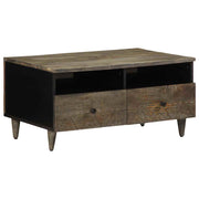 Stol za kavu svijetlo sivi 80x54x40 cm Puno drvo Mango