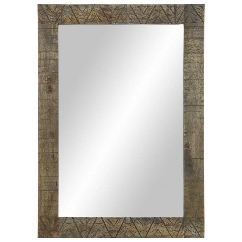 Ogledalo za kupaonicu 50x2,5x70 cm Puno drvo Mango