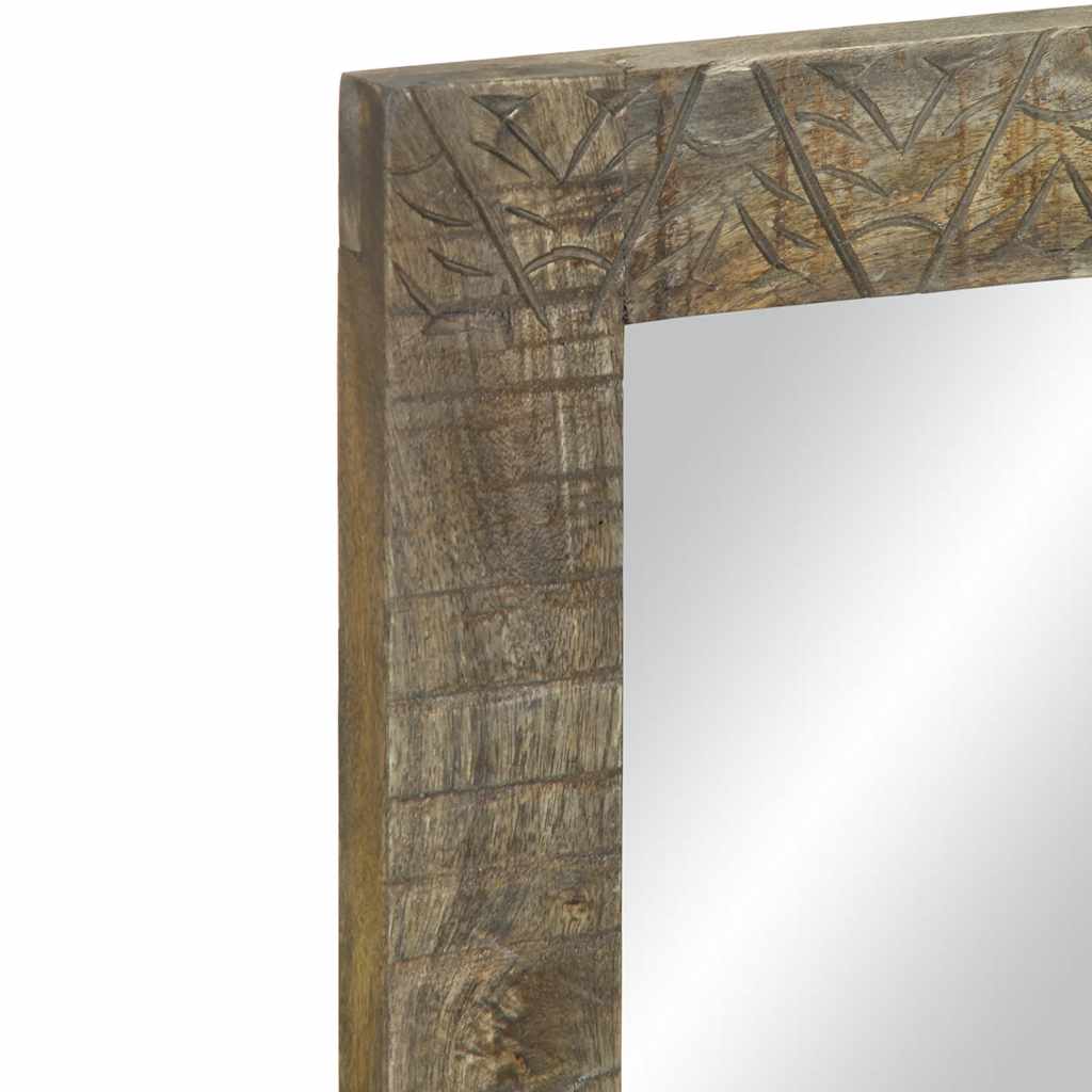 Ogledalo za kupaonicu 50x2,5x70 cm Puno drvo Mango