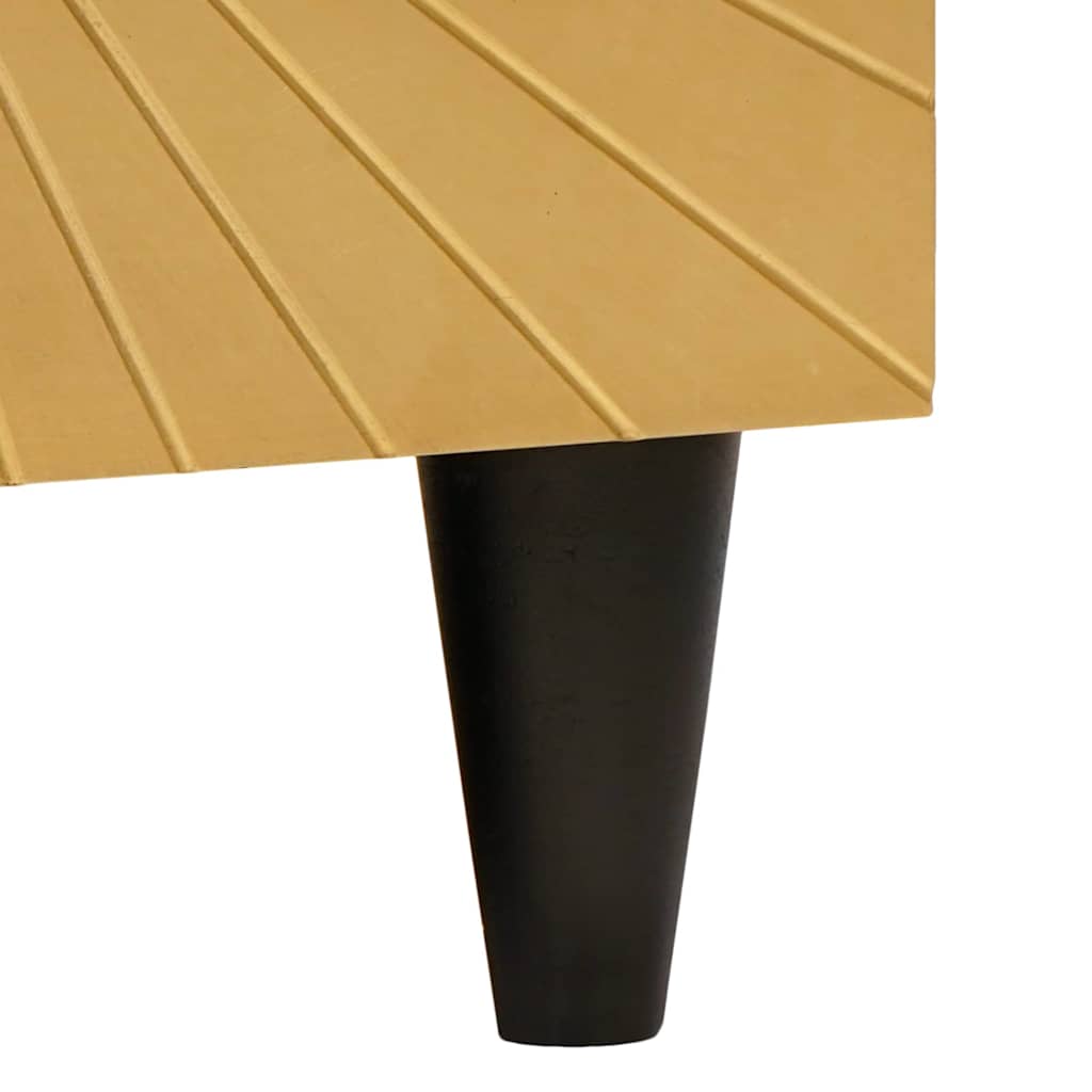 Kreveta Crna i zlatna 60 x 33 x 75 cm Čvrsto drvo manga