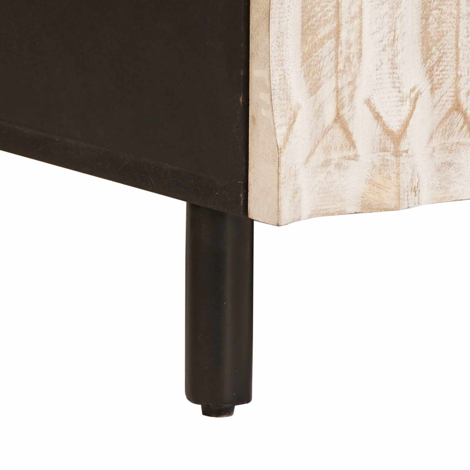 Kava Stol s ladicama Bijelo 80 x 54 x 40 cm Čvrsto drvo manga
