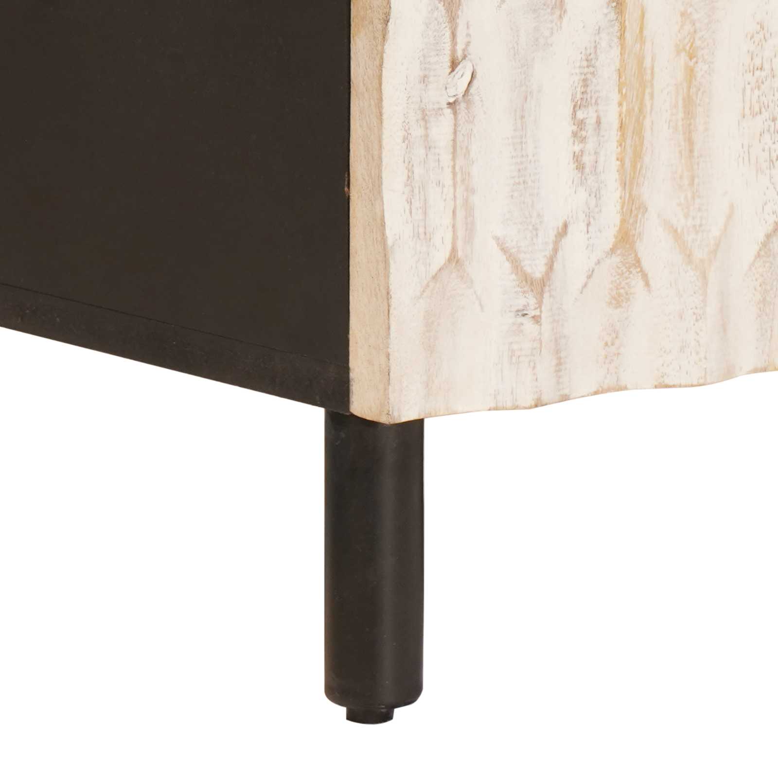 TV ormar Finš bijelog pranja 105 x 33 x 46 cm Čvrsto drvo manga