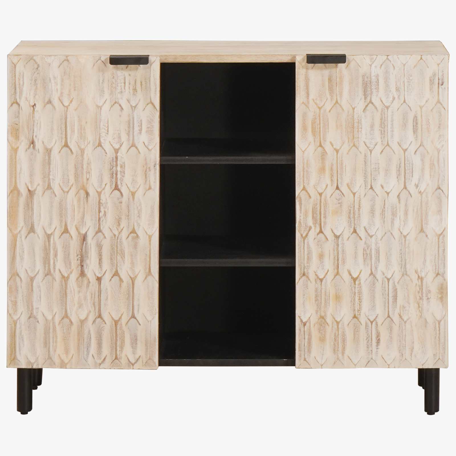 Kreveta Finš bijelog pranja 90 x 33 x 75 cm Čvrsto drvo manga