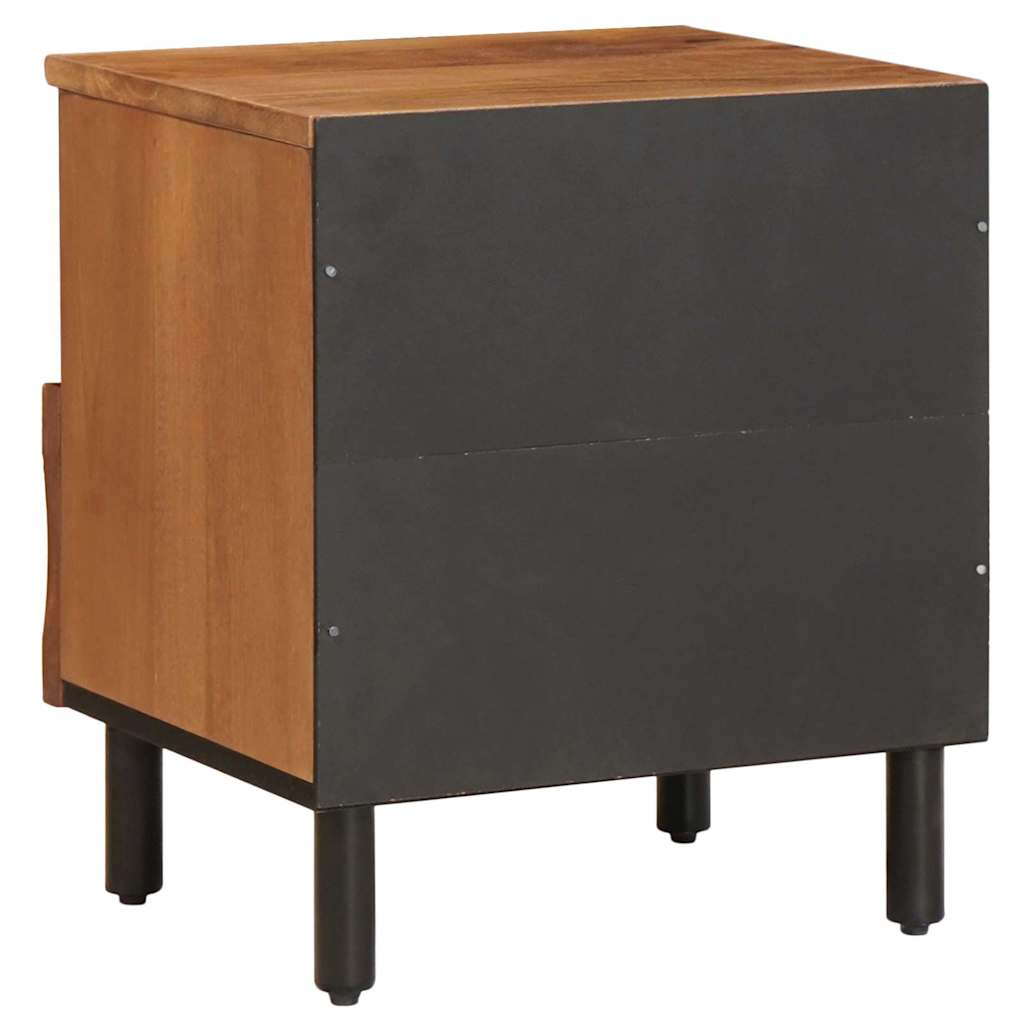 Noćni ormar 2 pcs Smeđa 40 x 33 x 46 cm Čvrsto drvo manga