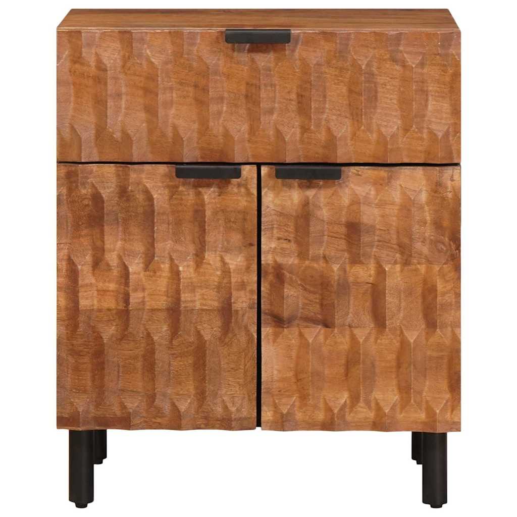 Noćni ormar s ladicama Smeđa 50 x 33 x 60 cm Čvrsto drvo manga