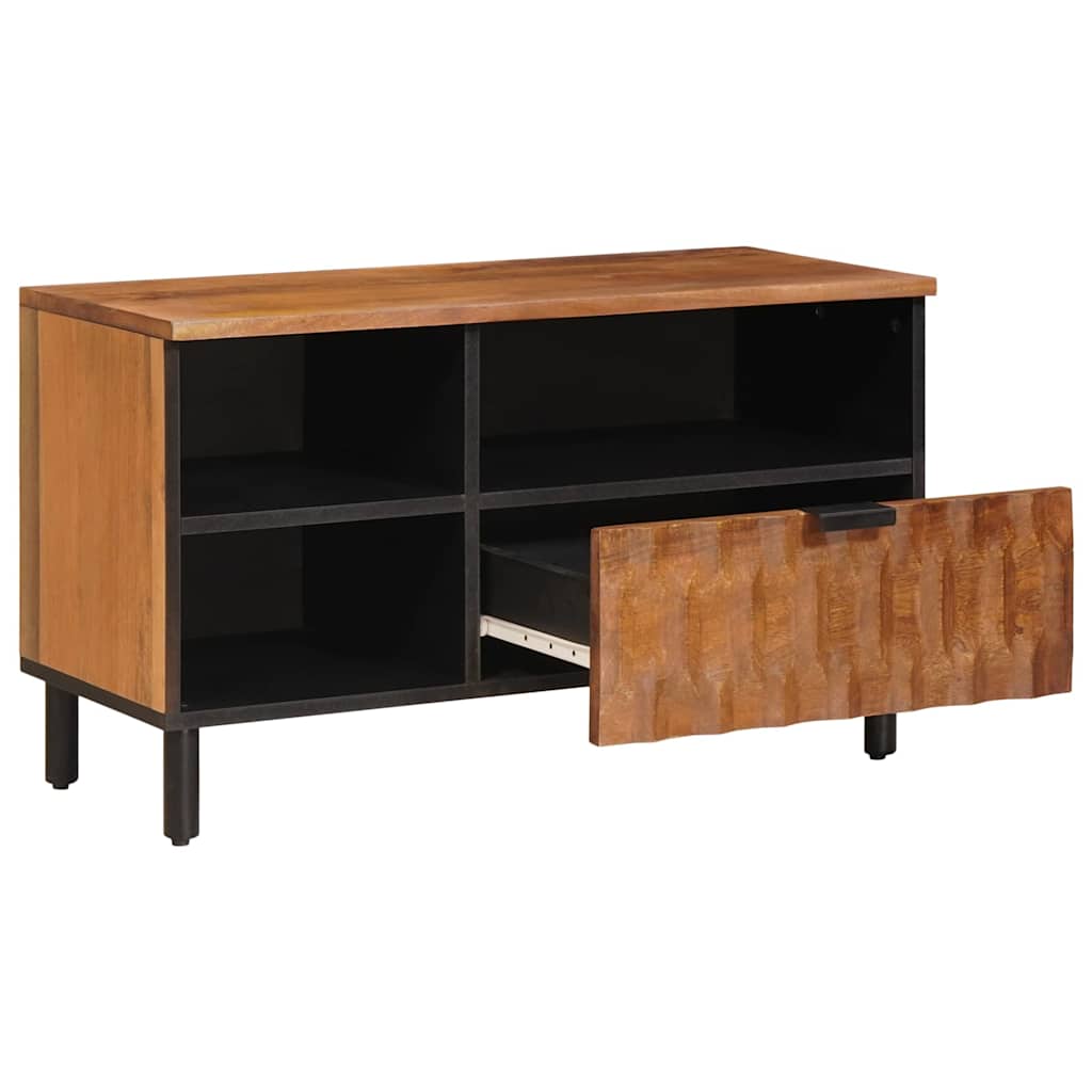TV ormar Finš acacije smeđa 80 x 33 x 46 cm Čvrsto drvo manga
