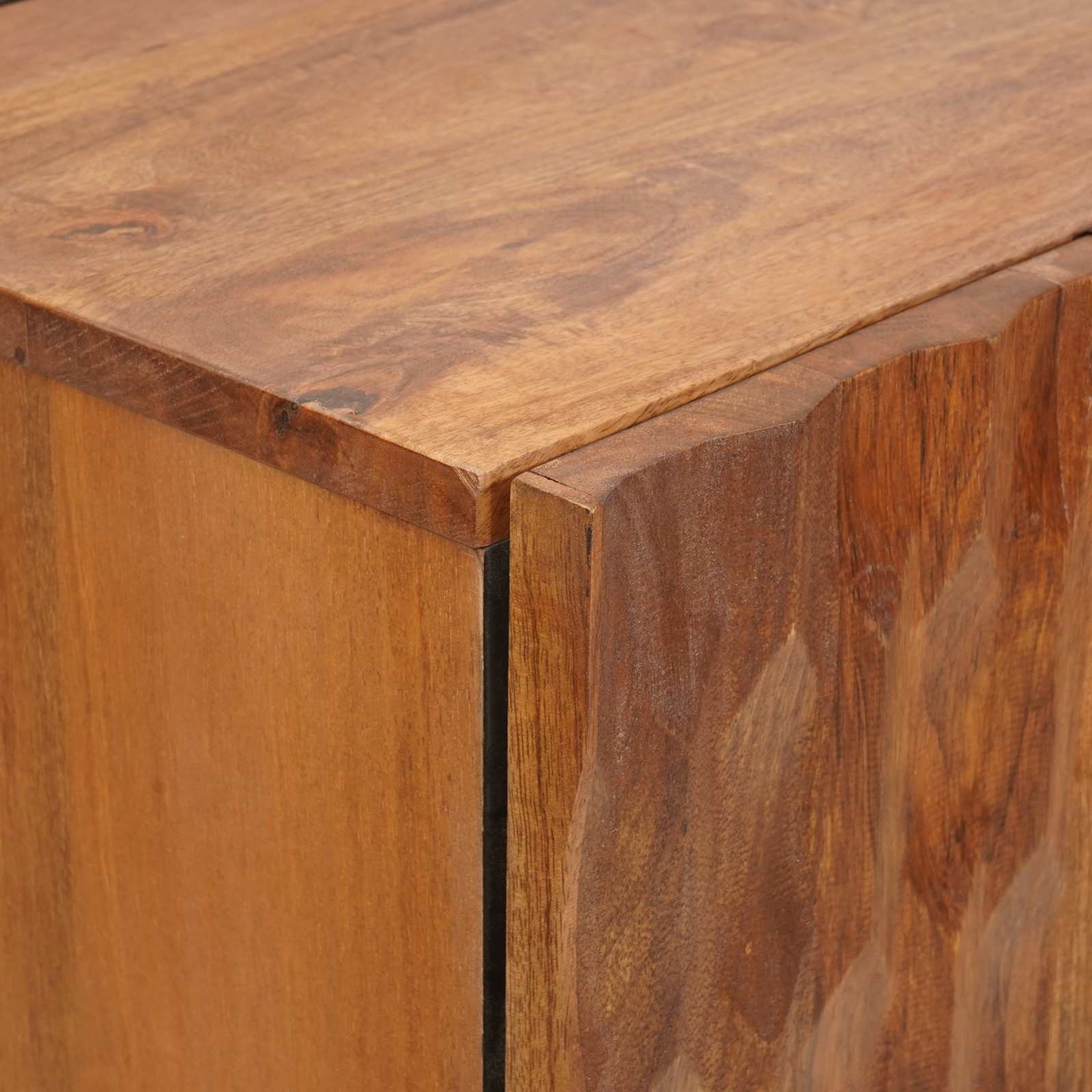 Highboard Finš acacije smeđa 60 x 33 x 100 cm Čvrsto drvo manga