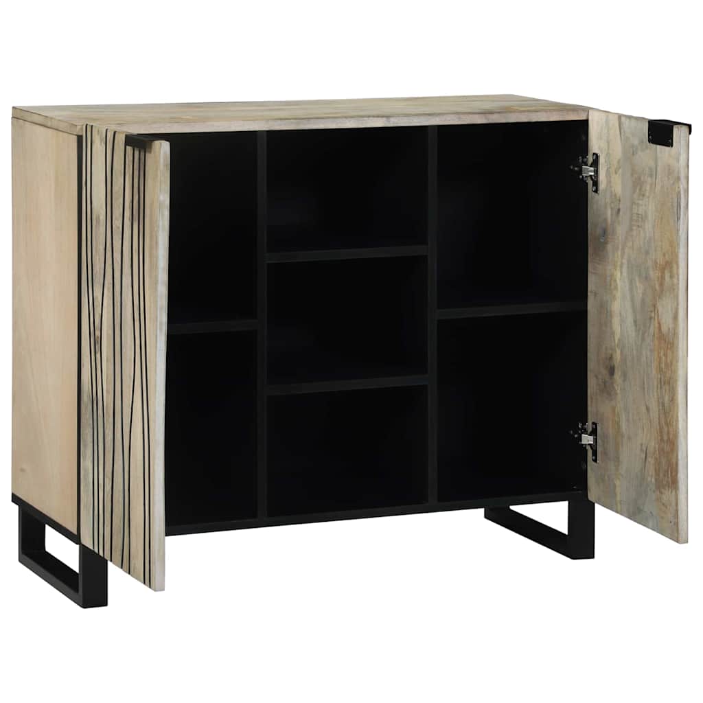 Komoda Bijelo 90 x 33 x 75 cm masivno drvo manga