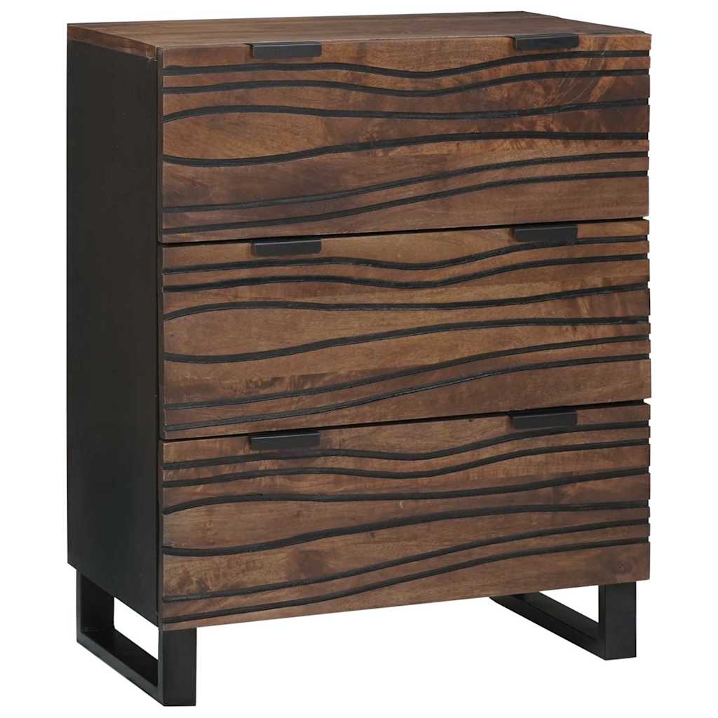 Kreveta s ladicama Smeđa 60 x 33.5 x 75 cm masivno drvo manga