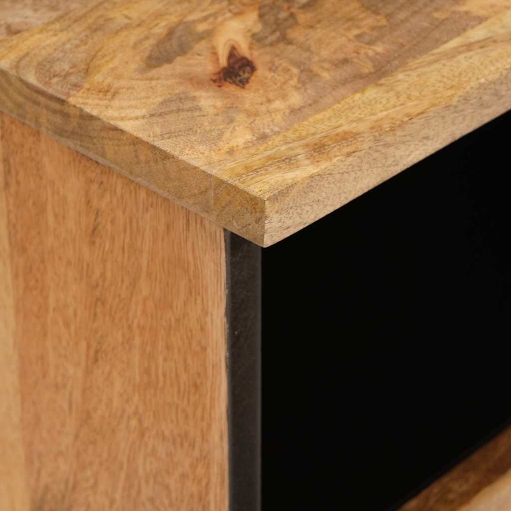 Noćni ormar 2 pcs Prirodna 40 x 33 x 46 cm Čvrsto drvo manga