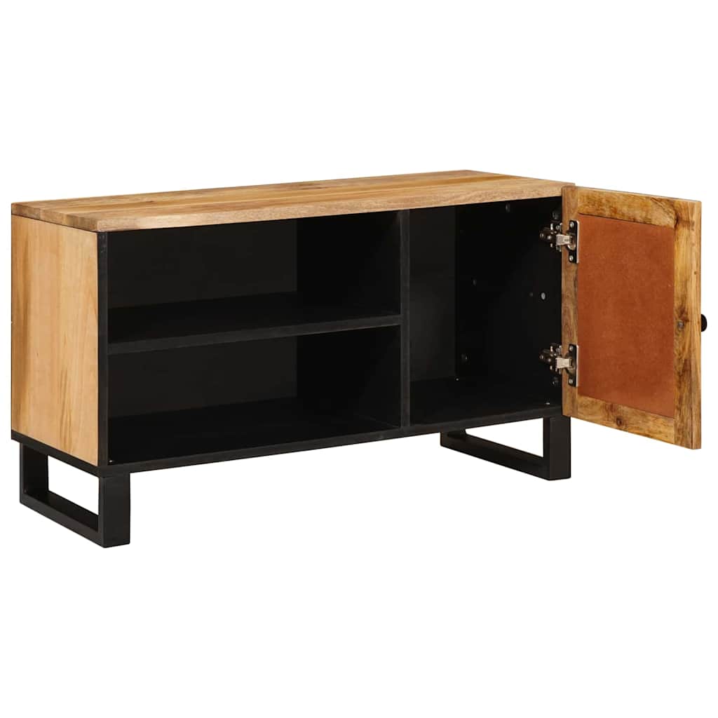 TV ormar s pohranom Smeđa 80 x 33 x 46 cm Čvrsto drvo manga