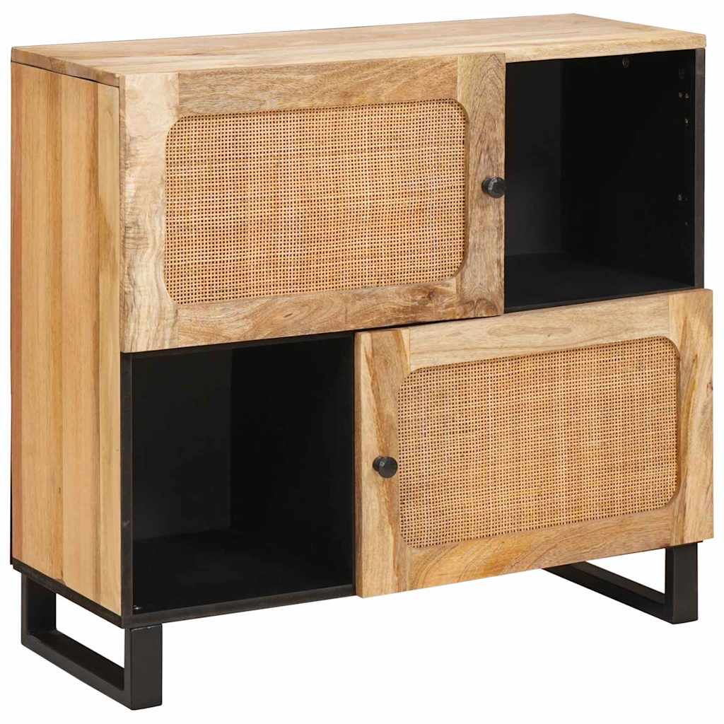 Kreveta s pohranom Smeđa 80 x 33 x 75 cm Čvrsto drvo manga
