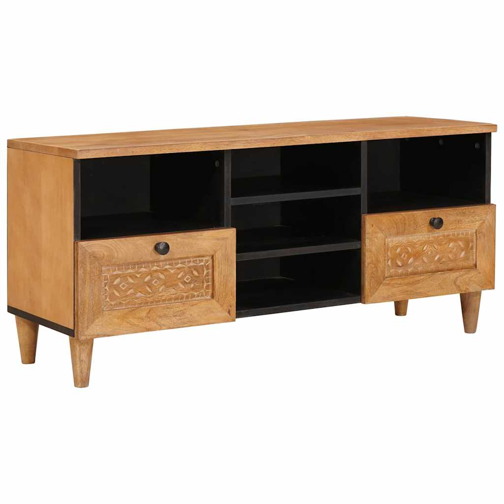 TV ormar s ladicama 100 x 33 x 46 cm Čvrsto drvo manga