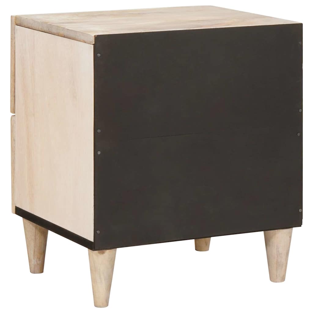 Noćni ormar 2 pcs Bijela 40 x 33 x 46 cm Konstruirano drvo