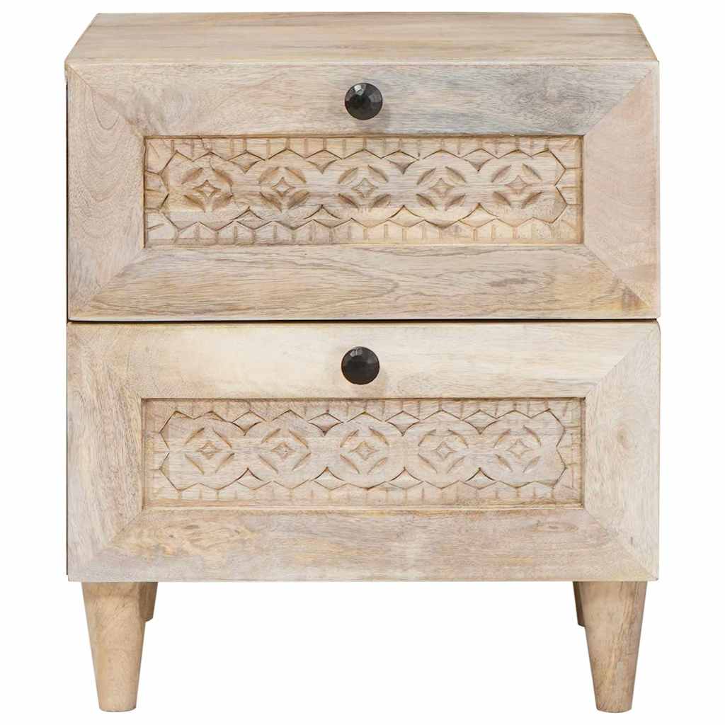 Noćni ormar 2 pcs Bijela 40 x 33 x 46 cm Konstruirano drvo