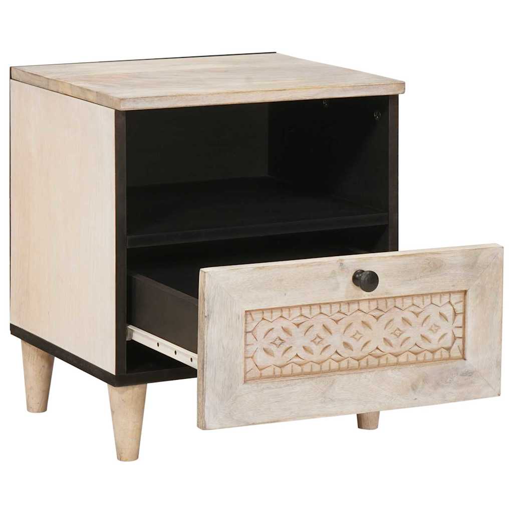 Noćni ormar 2 pcs Bijela 40 x 33 x 46 cm Konstruirano drvo