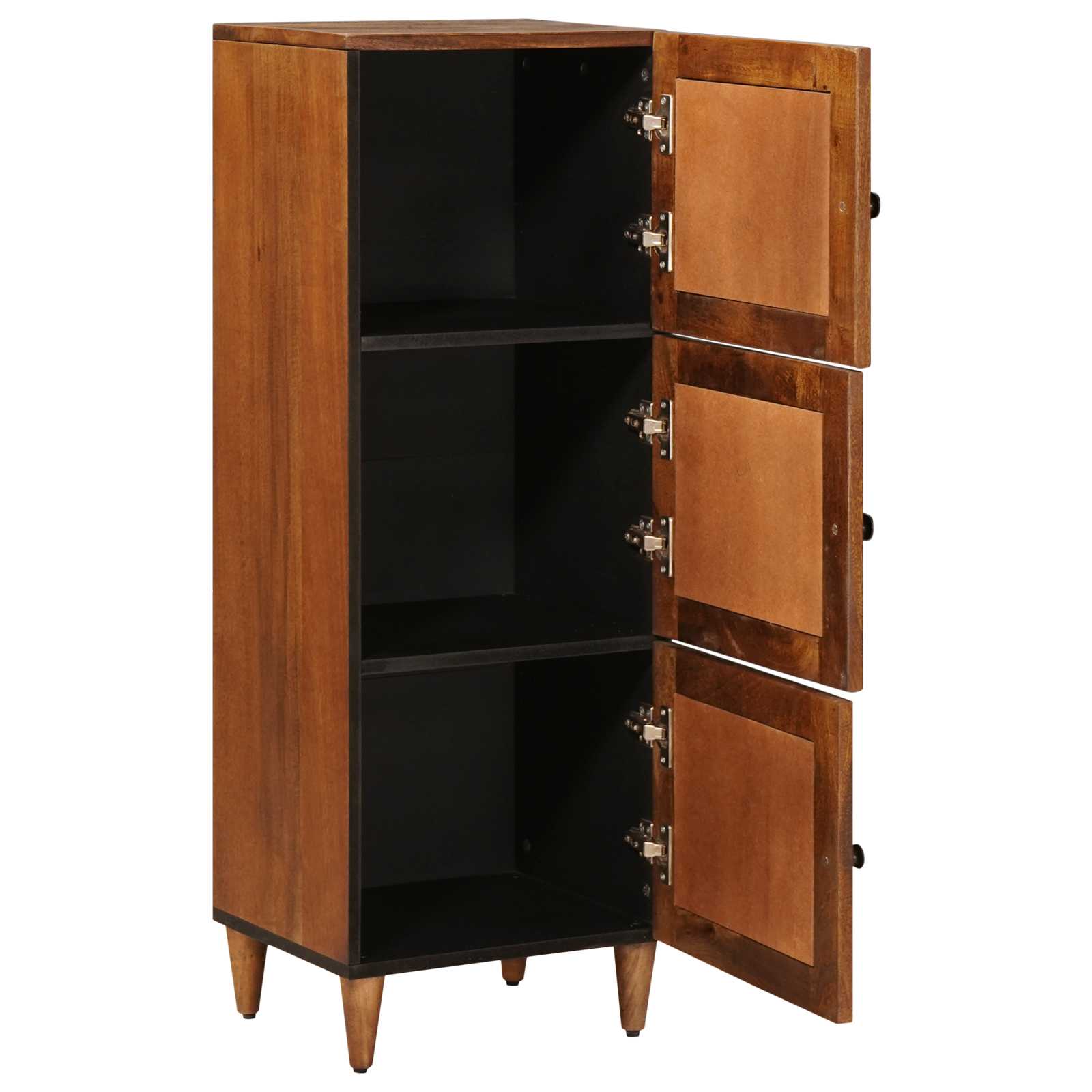 Highboard s pohranom Orah 40 x 33 x 110 cm Čvrsto drvo manga