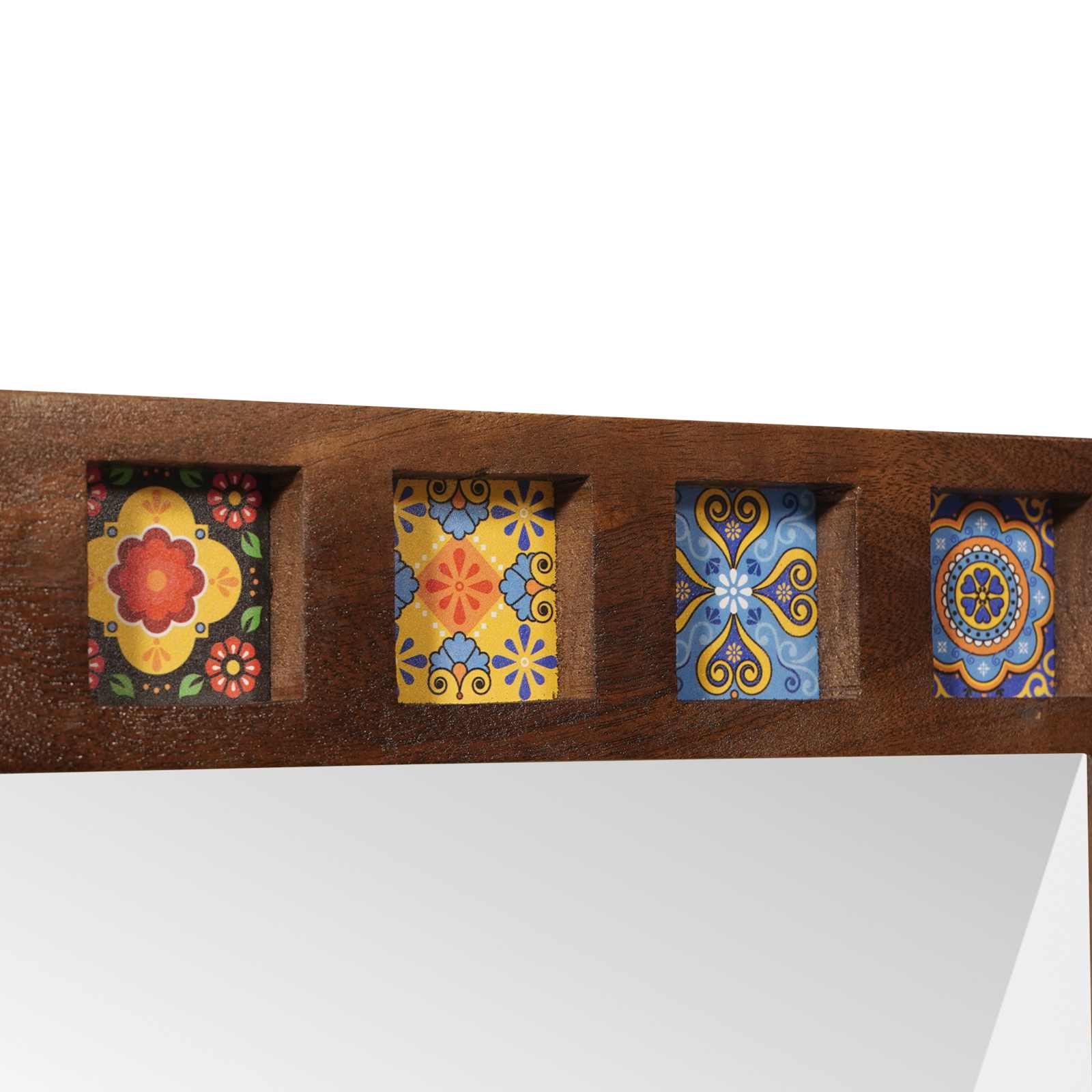 Zrcalo za kupaonicu Orah 50 x 70 x 2,5 cm Čvrsto drvo manga
