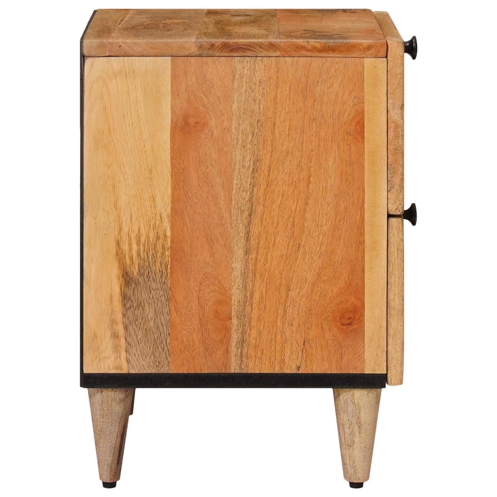 Noćni ormar 2 pcs Prirodna 40 x 33 x 46 cm Čvrsto drvo manga