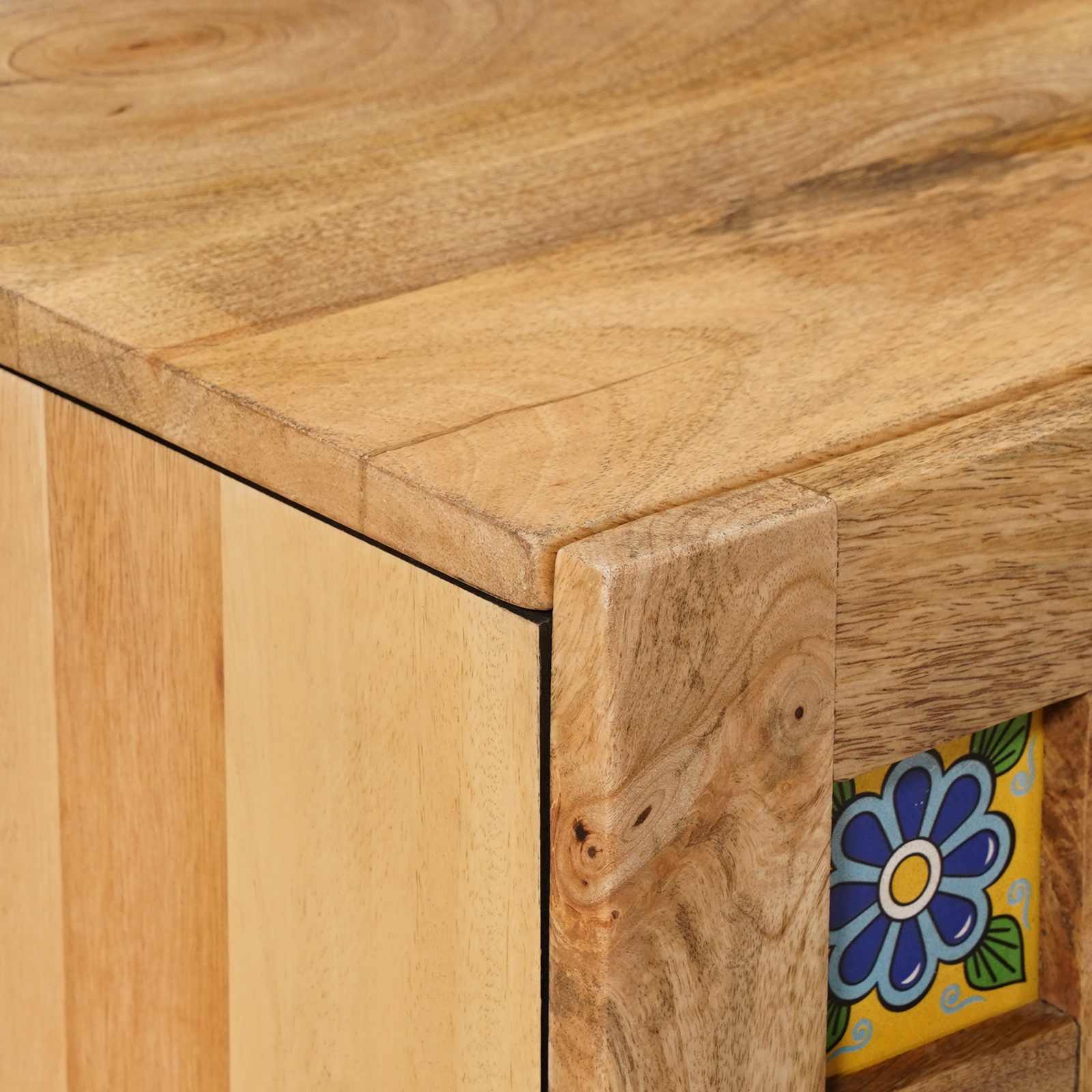 TV ormar Prirodna 105 x 33,5 x 46 cm Čvrsto drvo manga