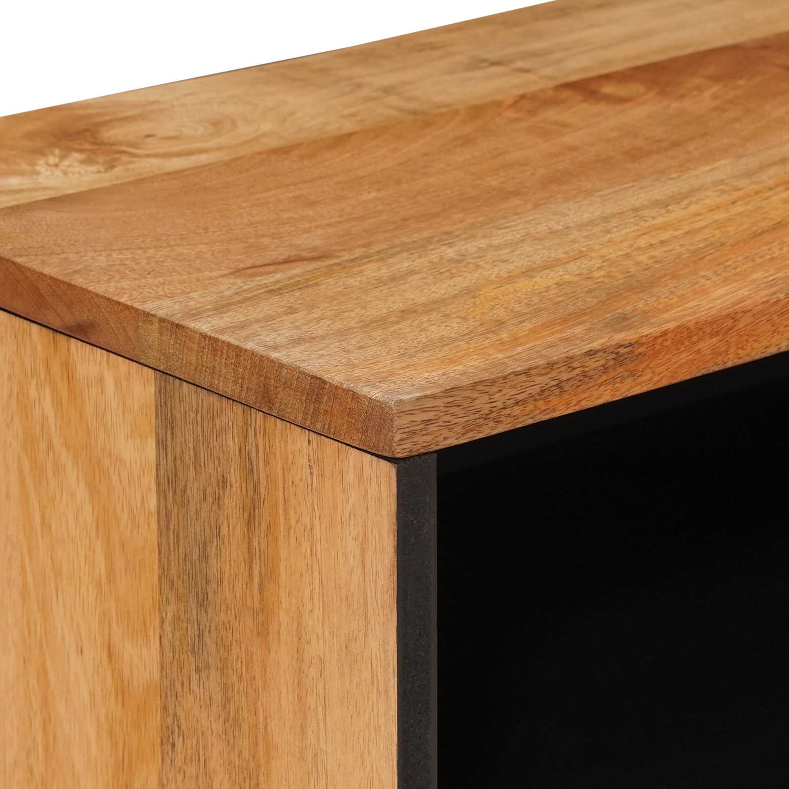 TV ormar s pohranom Prirodna 80 x 33 x 46 cm Čvrsto drvo manga