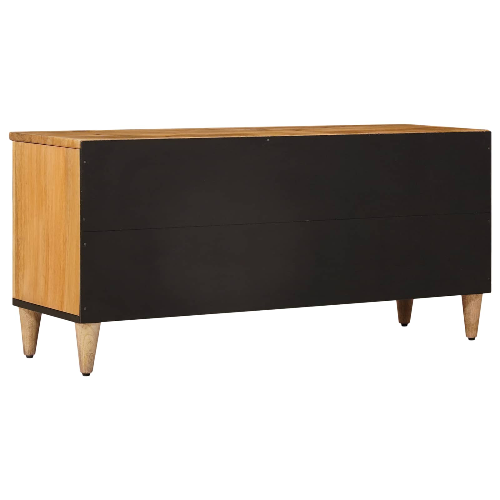 TV ormar s ladicama Prirodna 100 x 33 x 46 cm Čvrsto drvo manga