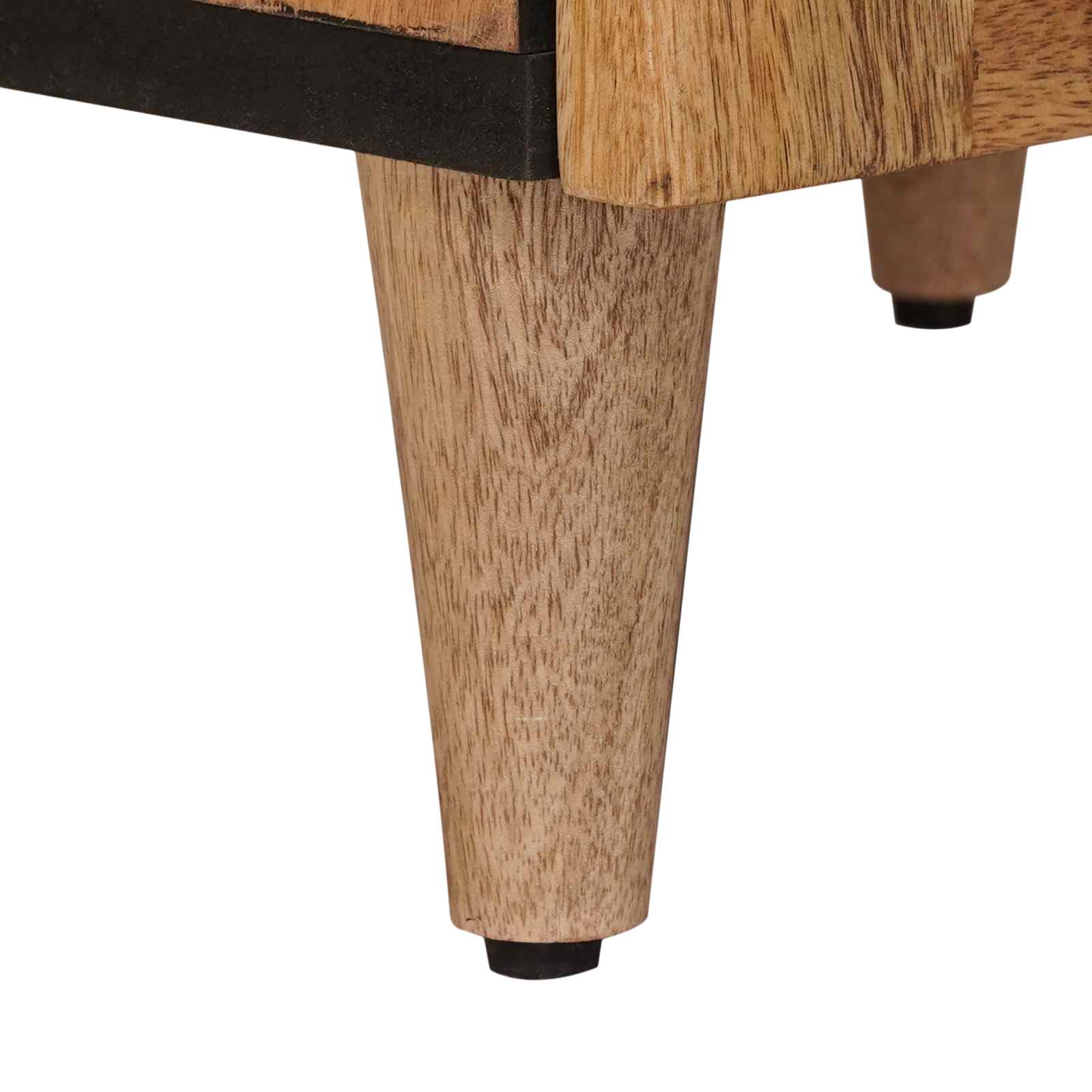 Highboard s vratima Prirodna 40 x 33 x 110 cm Čvrsto drvo manga