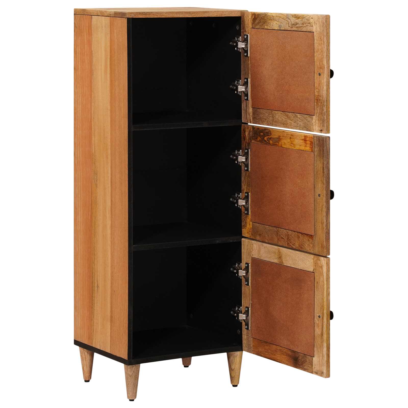 Highboard s vratima Prirodna 40 x 33 x 110 cm Čvrsto drvo manga