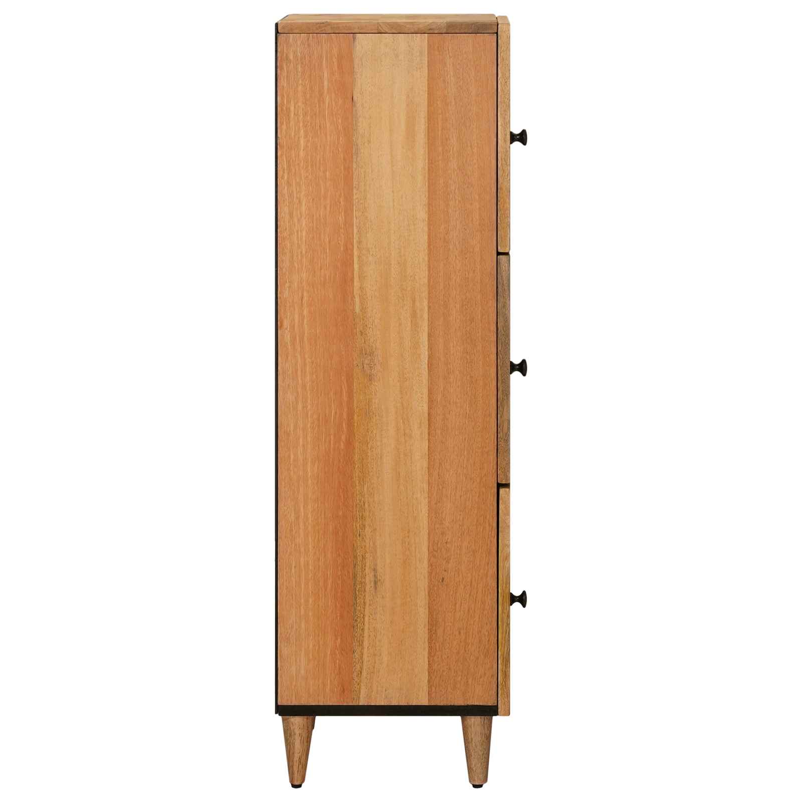 Highboard s vratima Prirodna 40 x 33 x 110 cm Čvrsto drvo manga
