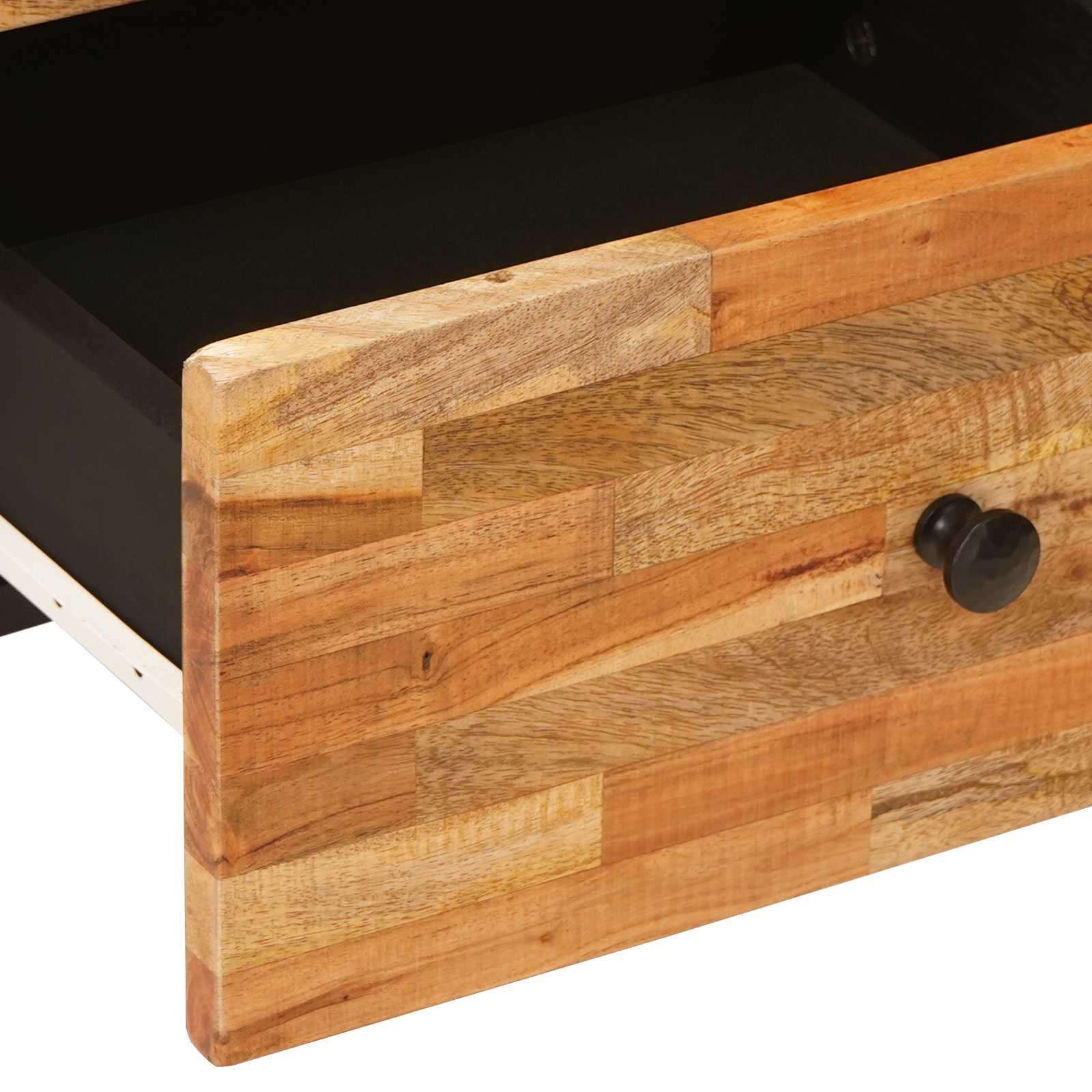 Noćni ormar 2 pcs Smeđa 40 x 33 x 46 cm Čvrsto drvo manga