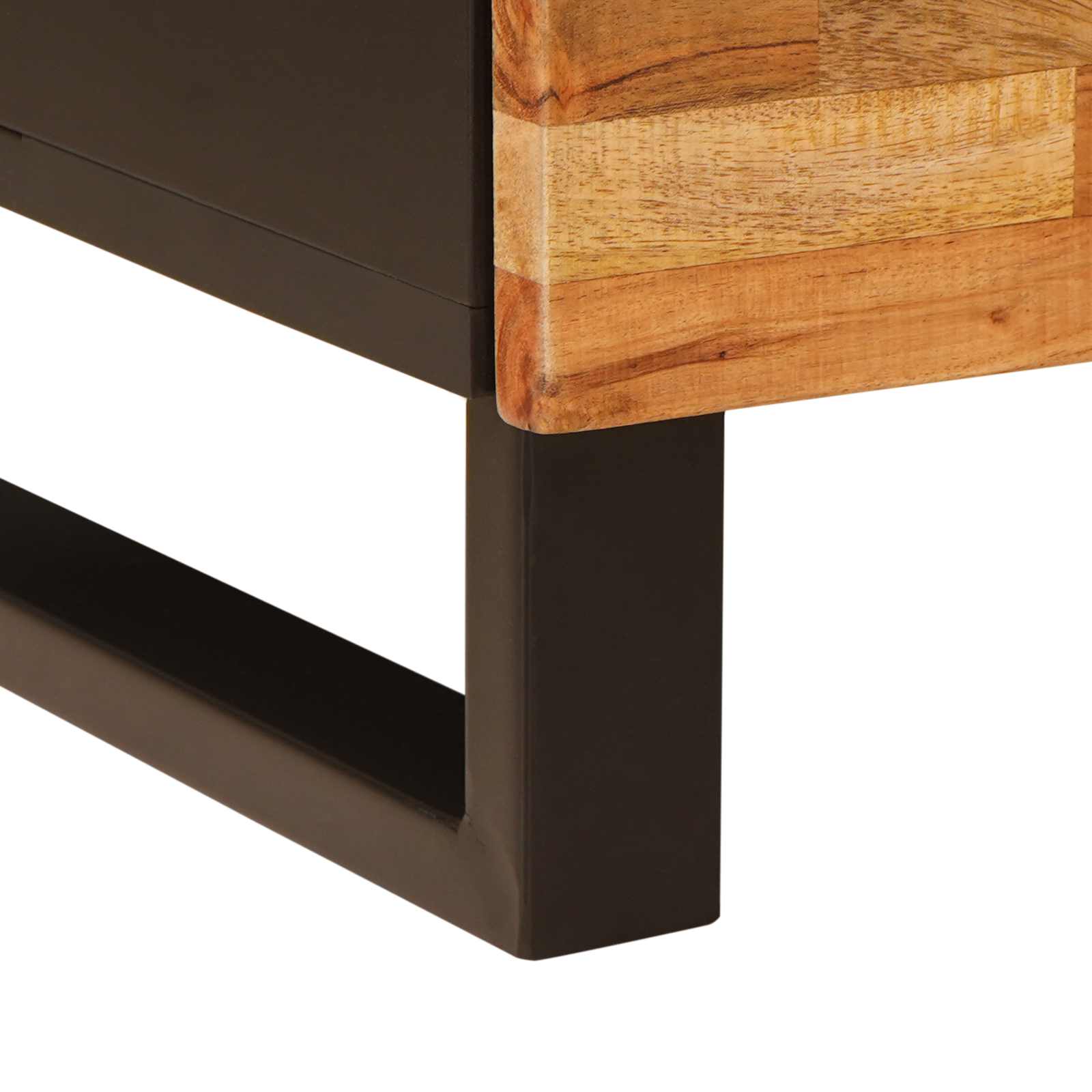 Noćni ormar 2 pcs Smeđa 40 x 33 x 46 cm Čvrsto drvo manga