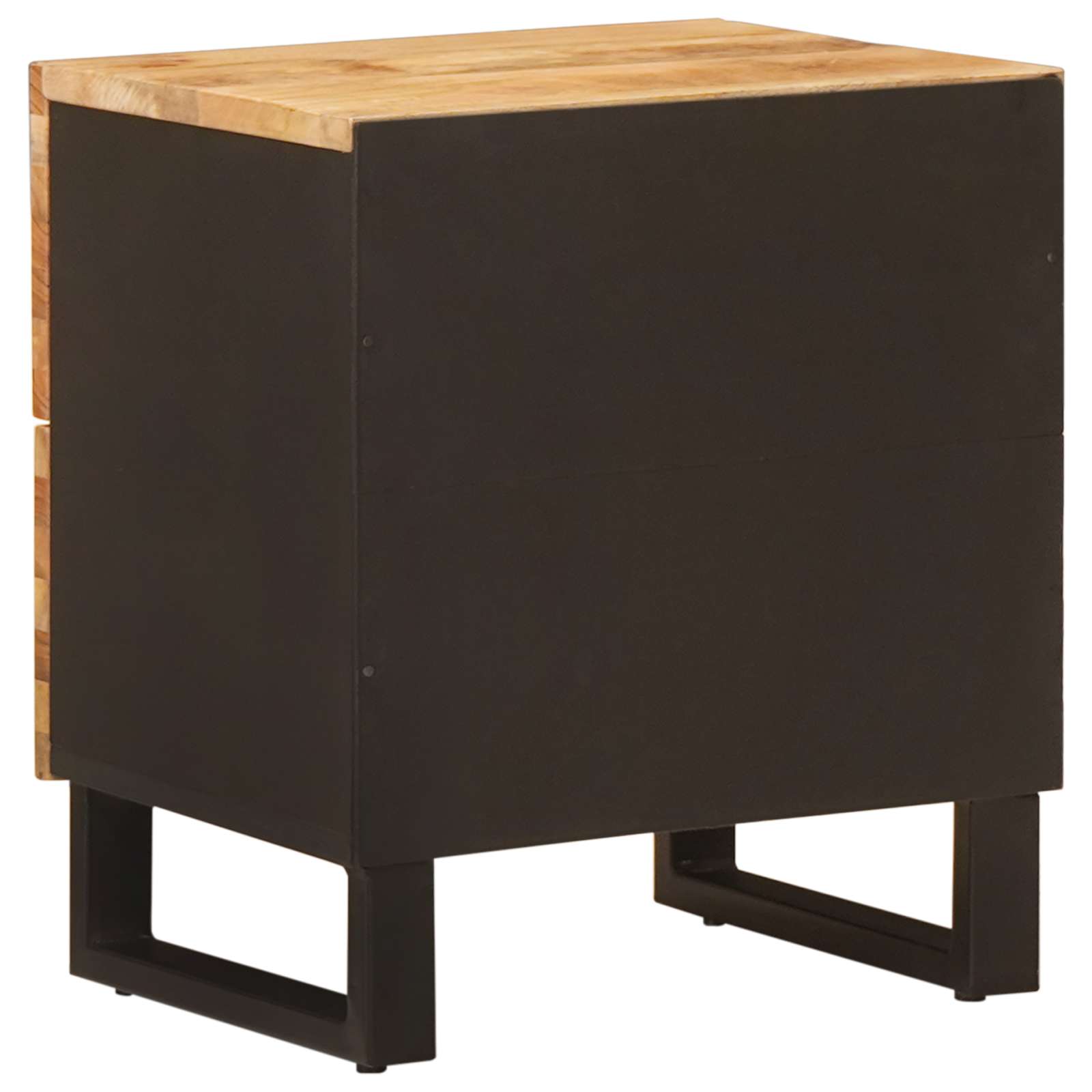 Noćni ormar 2 pcs Smeđa 40 x 33 x 46 cm Čvrsto drvo manga