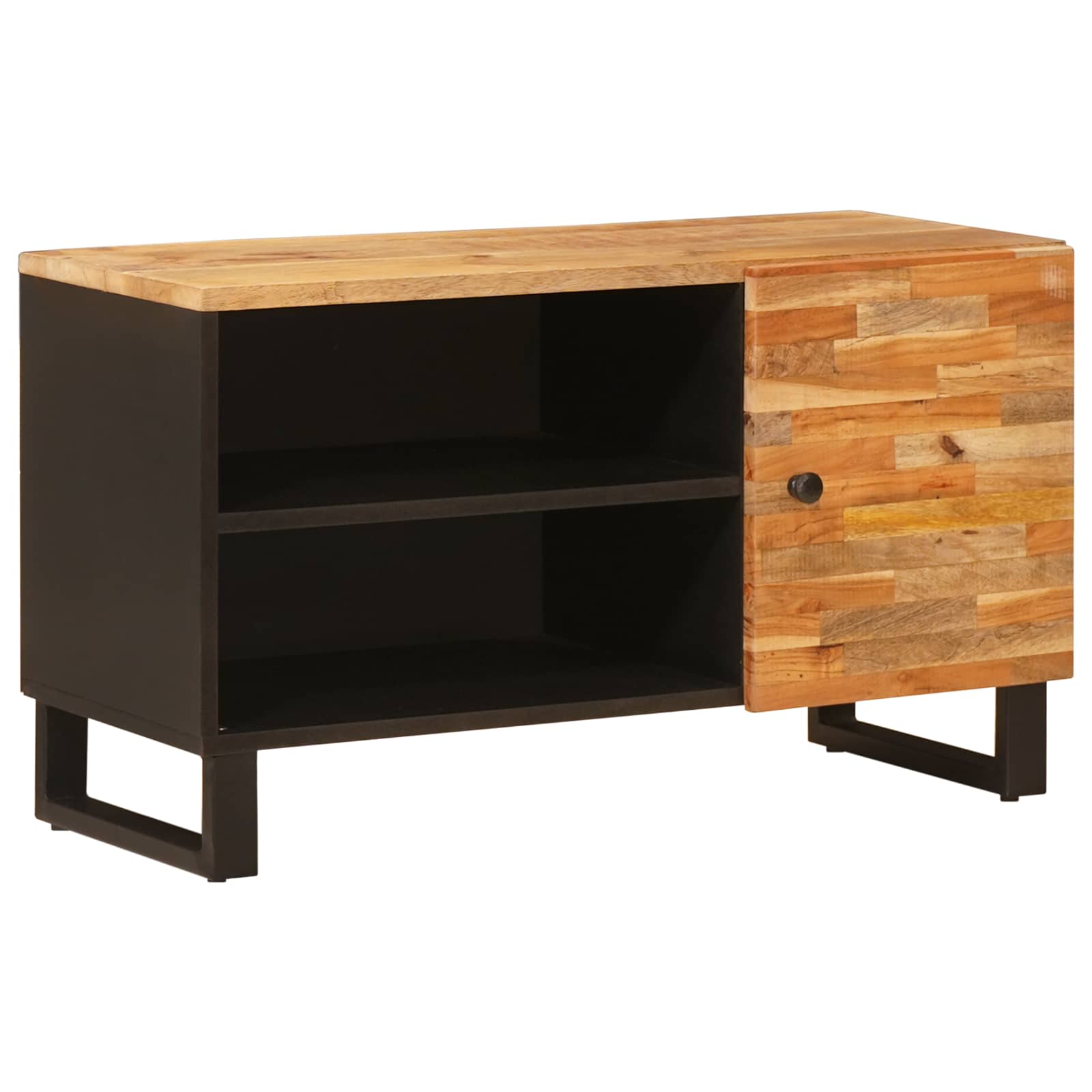 TV ormar s policom Smeđa 80 x 33 x 46 cm Čvrsto drvo manga
