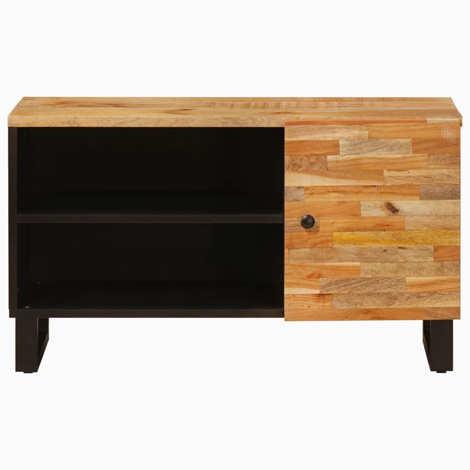 TV ormar s policom Smeđa 80 x 33 x 46 cm Čvrsto drvo manga