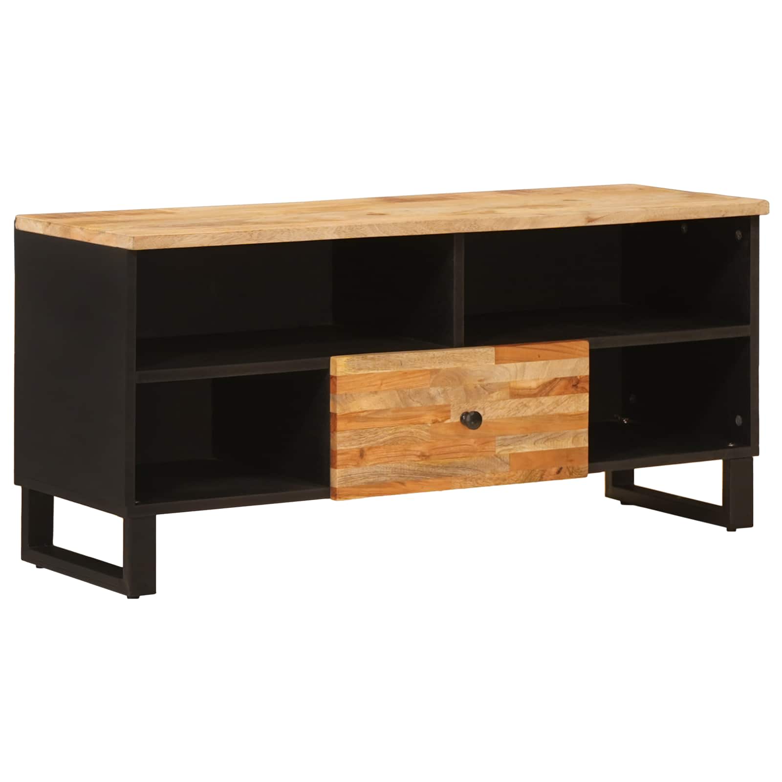 TV ormar s ladicama Smeđa 100 x 33 x 46 cm Čvrsto drvo manga