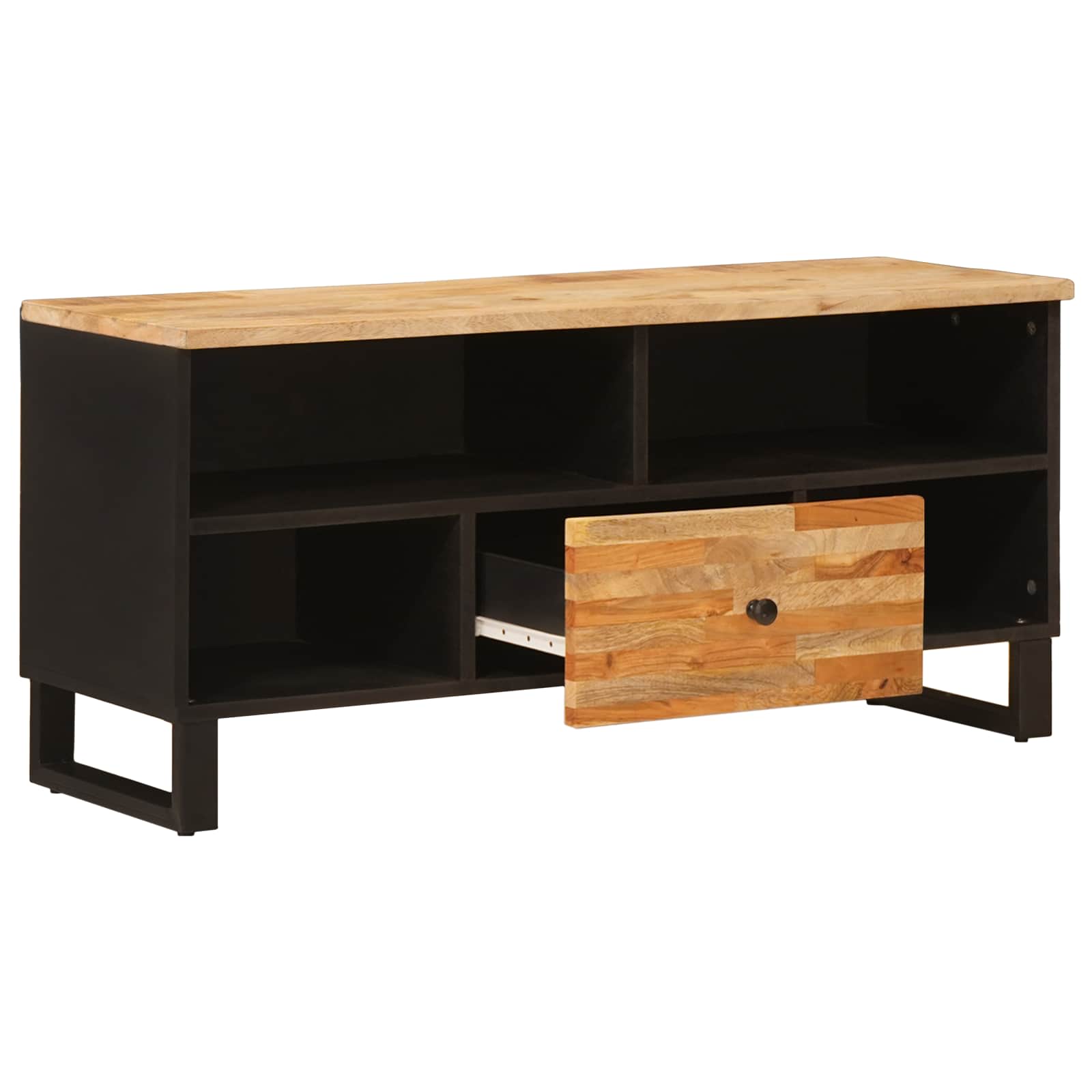TV ormar s ladicama Smeđa 100 x 33 x 46 cm Čvrsto drvo manga