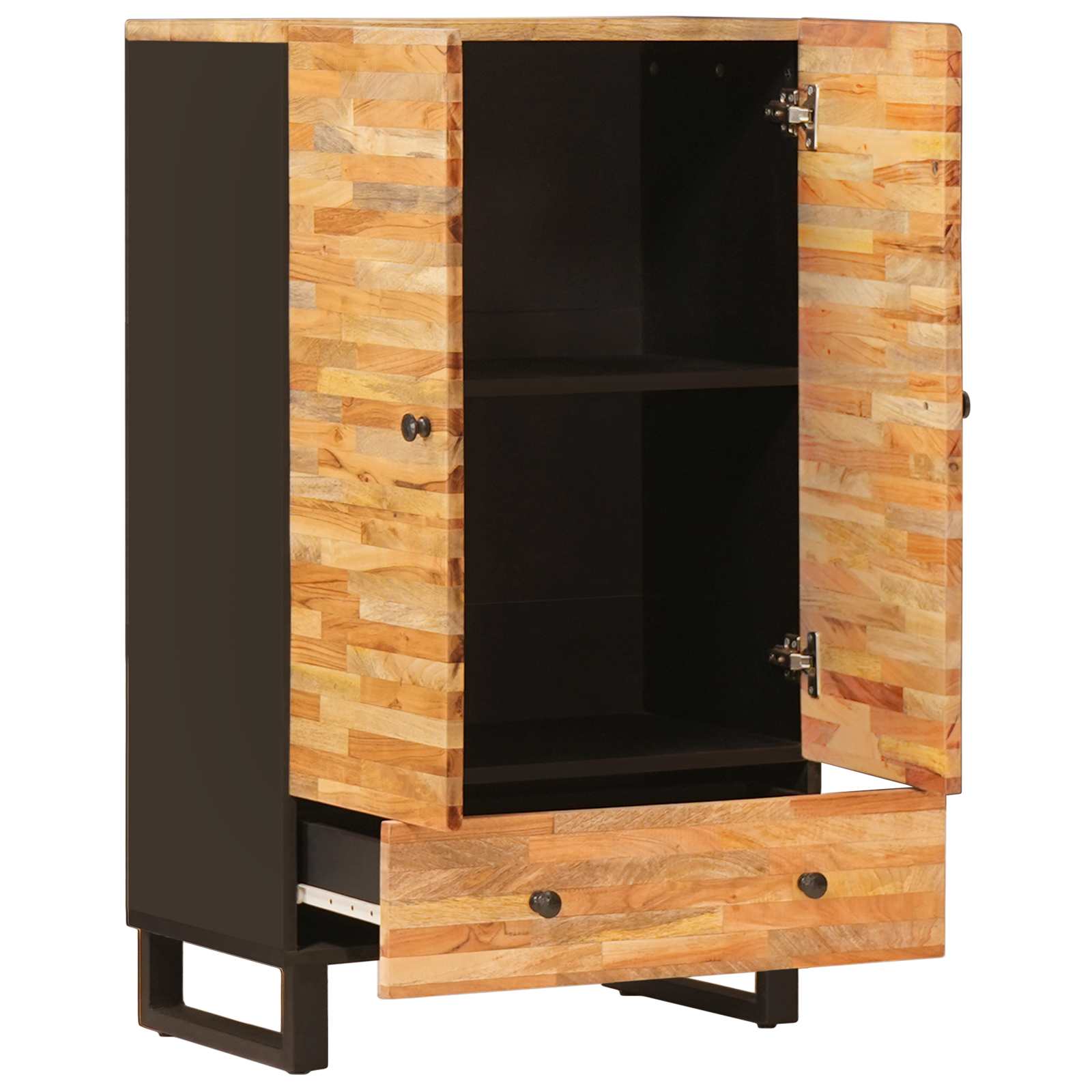 Visoki Regal za Skladištenje s pohranom Smeđa 60 x 33 x 100 cm