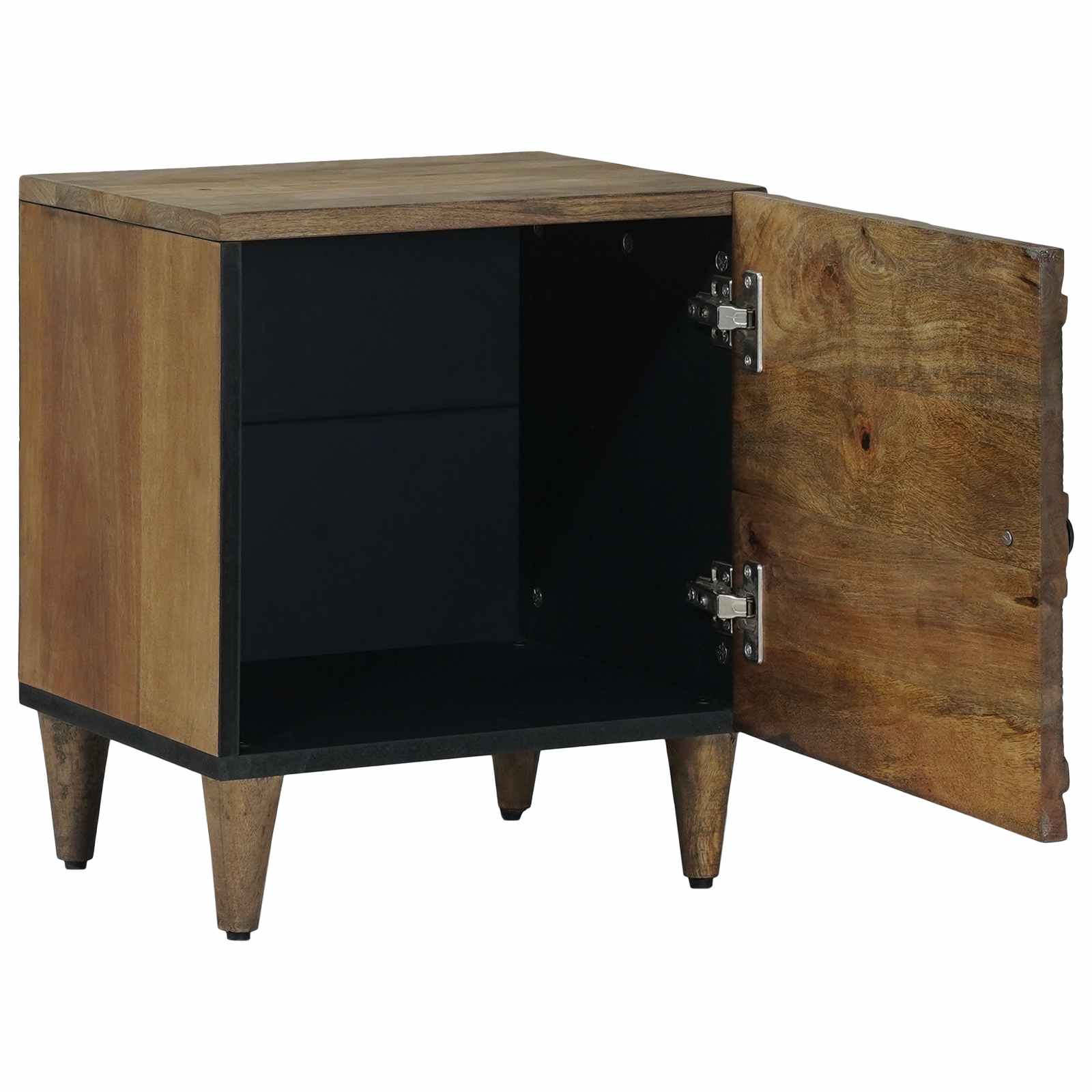 Noćni ormar 2 pcs Smeđa 40 x 33,5 x 46 cm Čvrsto drvo manga