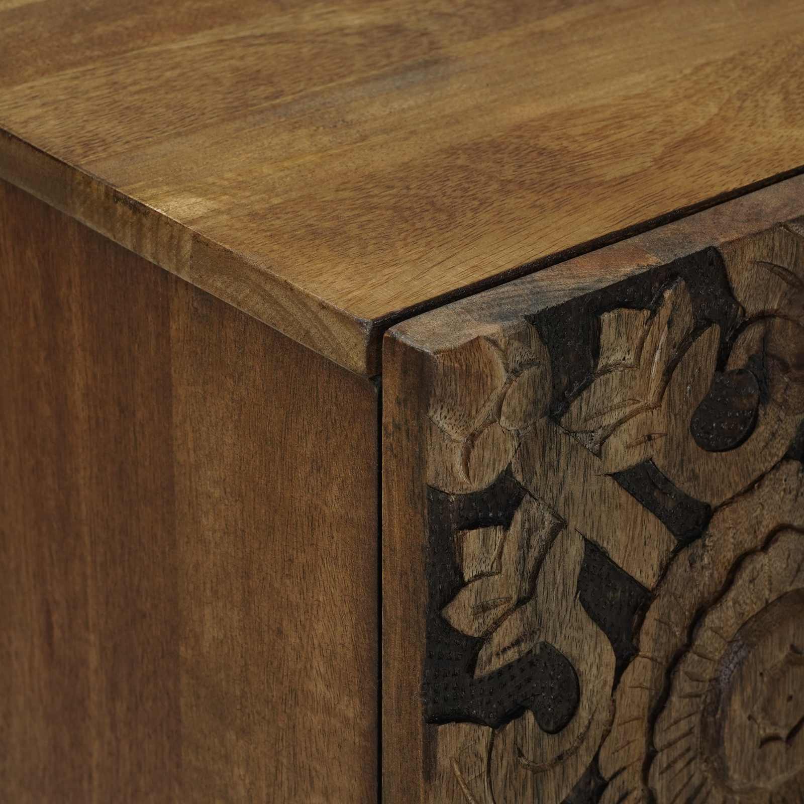 Sideboard za Pohranu Smeđa 60 x 33,5 x 75 cm Čvrsto drvo manga