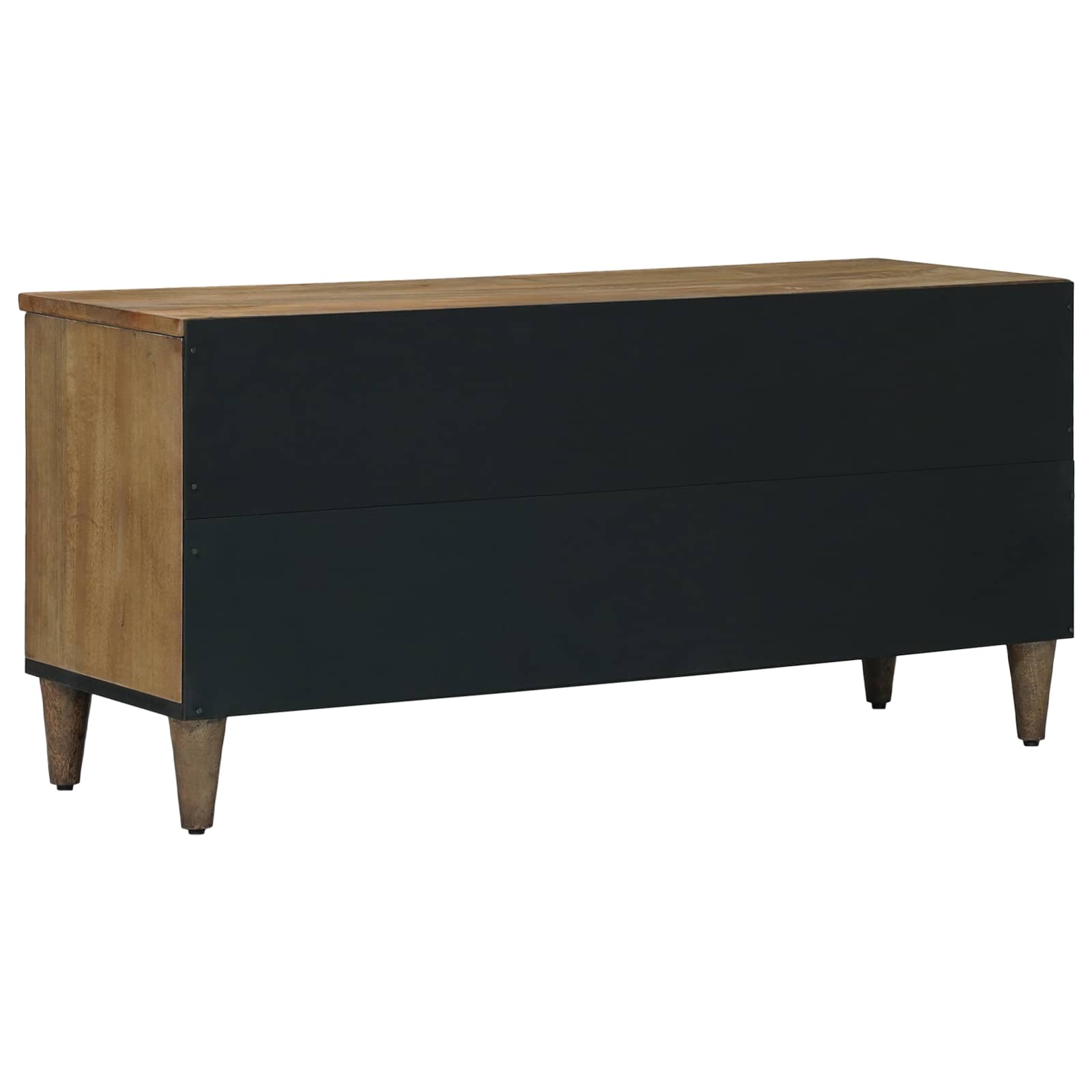TV ormar s ladicama Smeđa 100 x 33,5 x 46 cm Čvrsto drvo manga