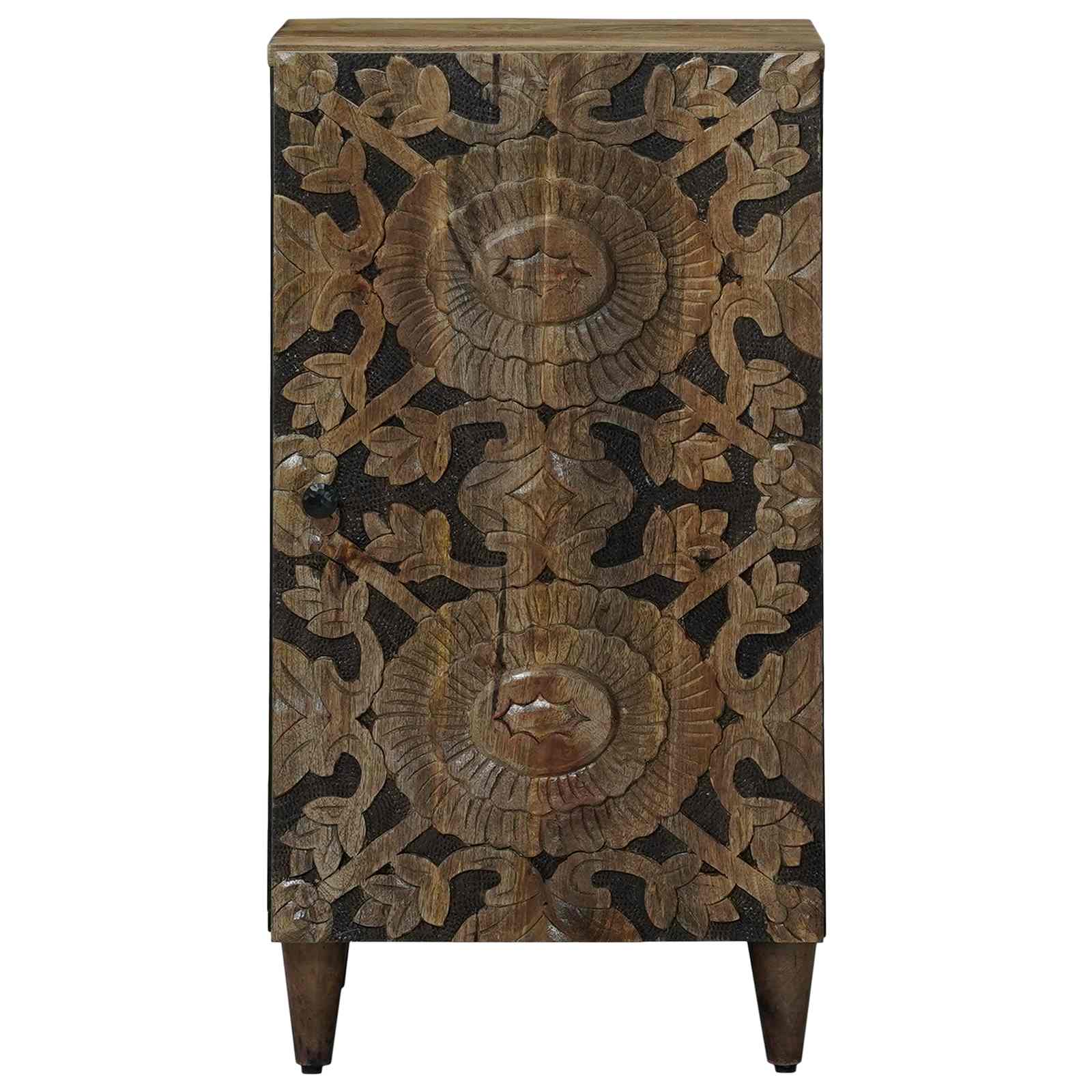 Kreveta s pohranom Smeđa 40 x 33,5 x 75 cm Čvrsto drvo manga