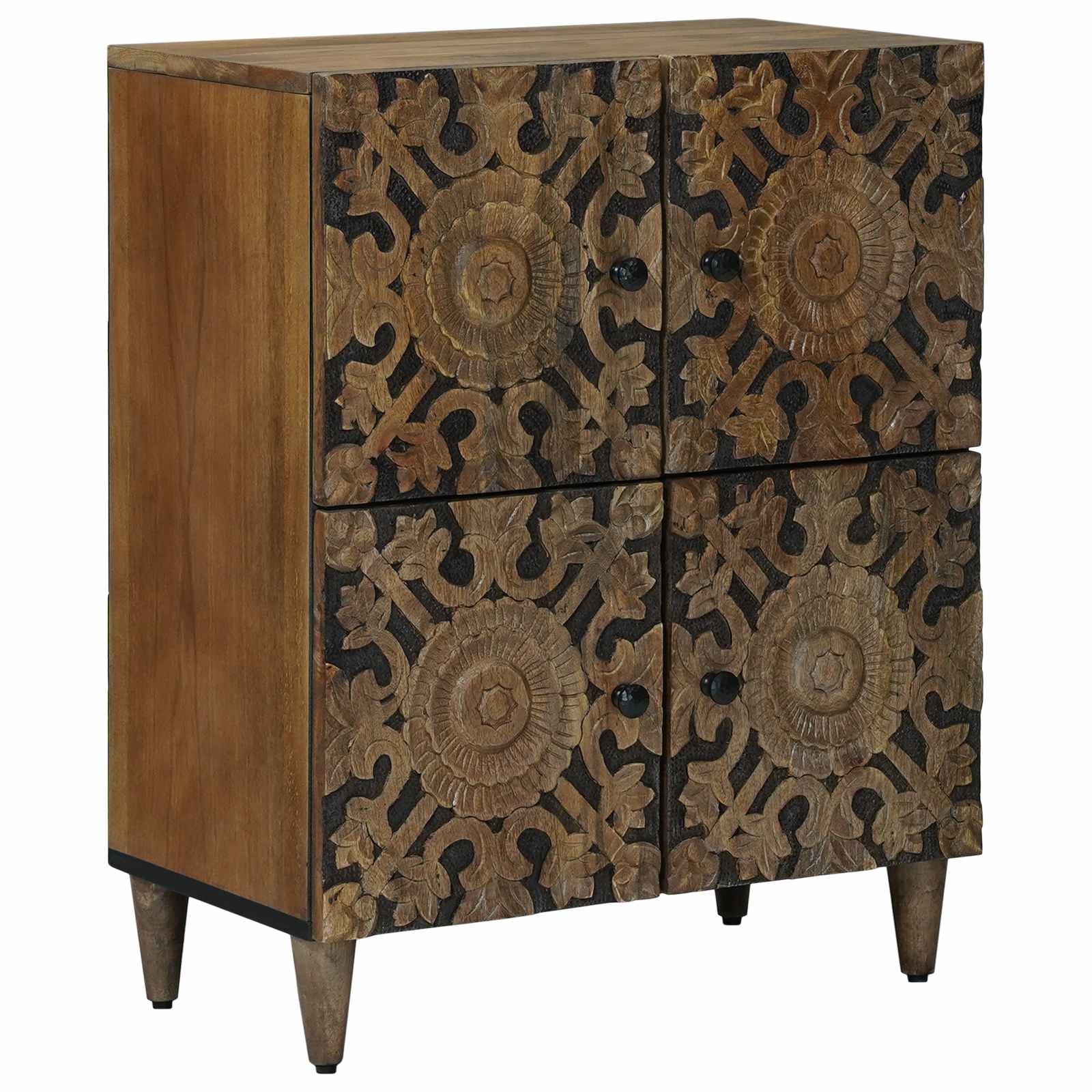 Kreveta s pohranom Smeđa 60 x 33,5 x 75 cm Čvrsto drvo manga