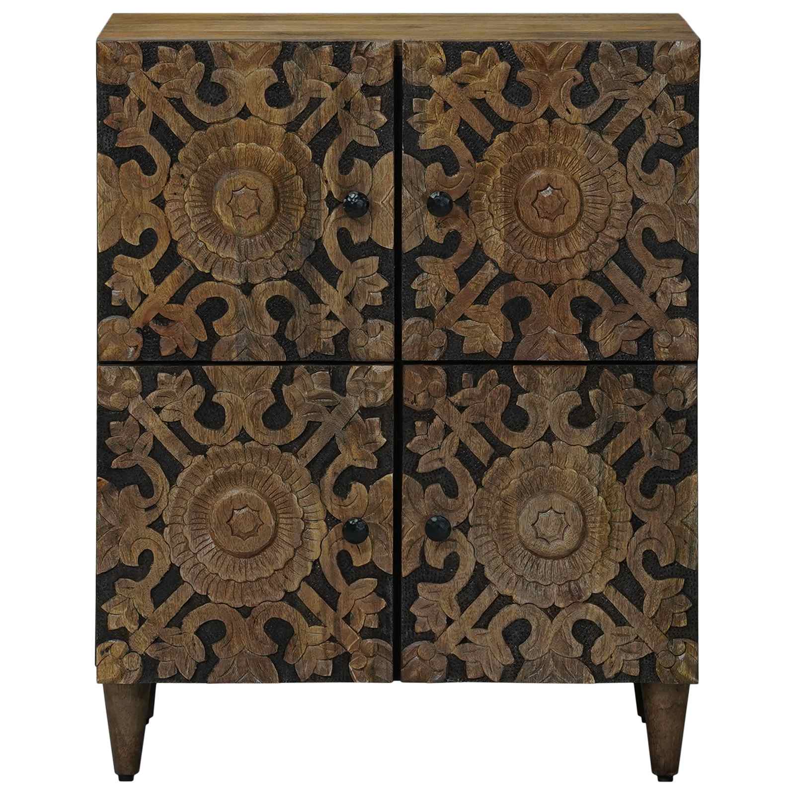 Kreveta s pohranom Smeđa 60 x 33,5 x 75 cm Čvrsto drvo manga
