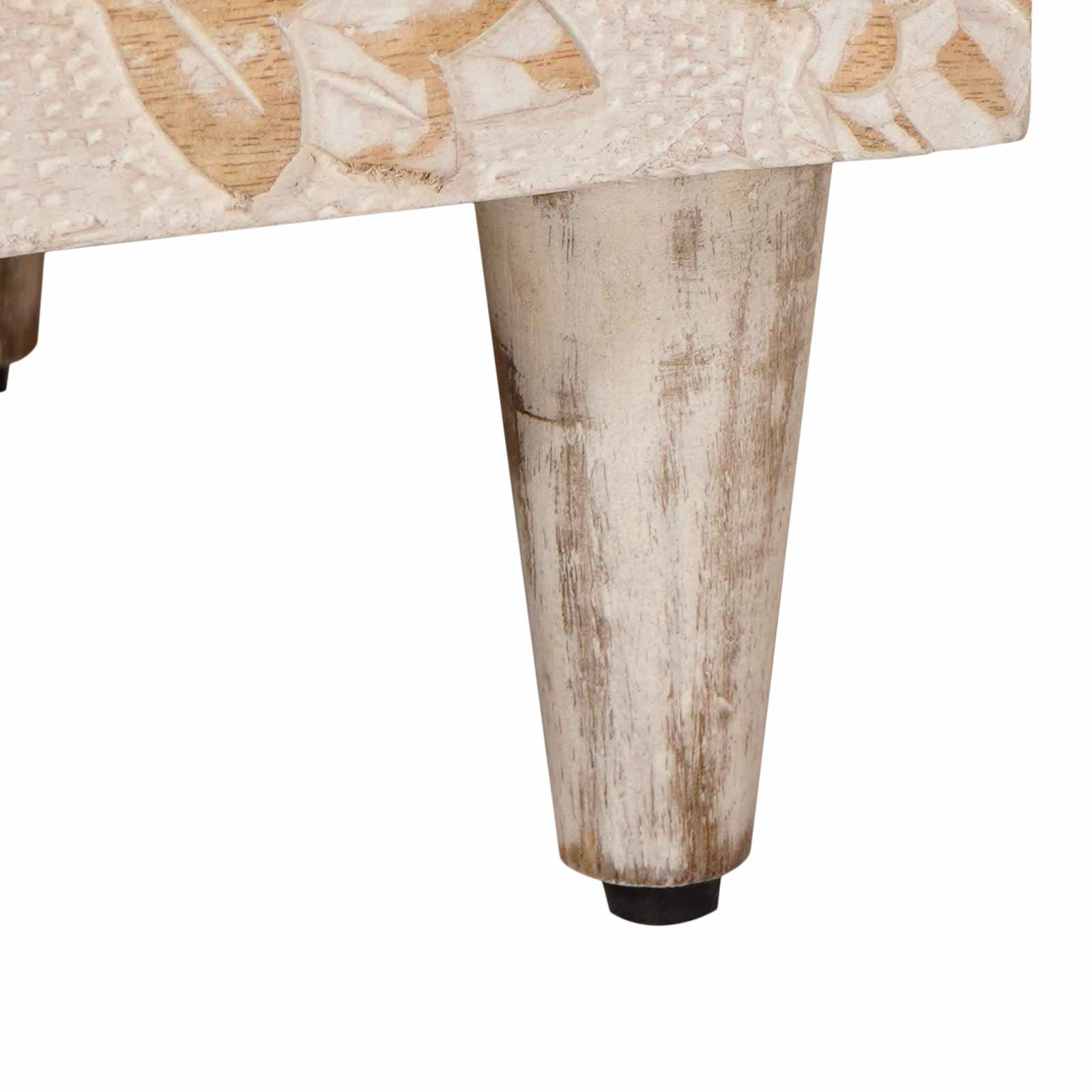 Noćni ormar 2 pcs Bijelo 40 x 33,5 x 46 cm Čvrsto drvo manga
