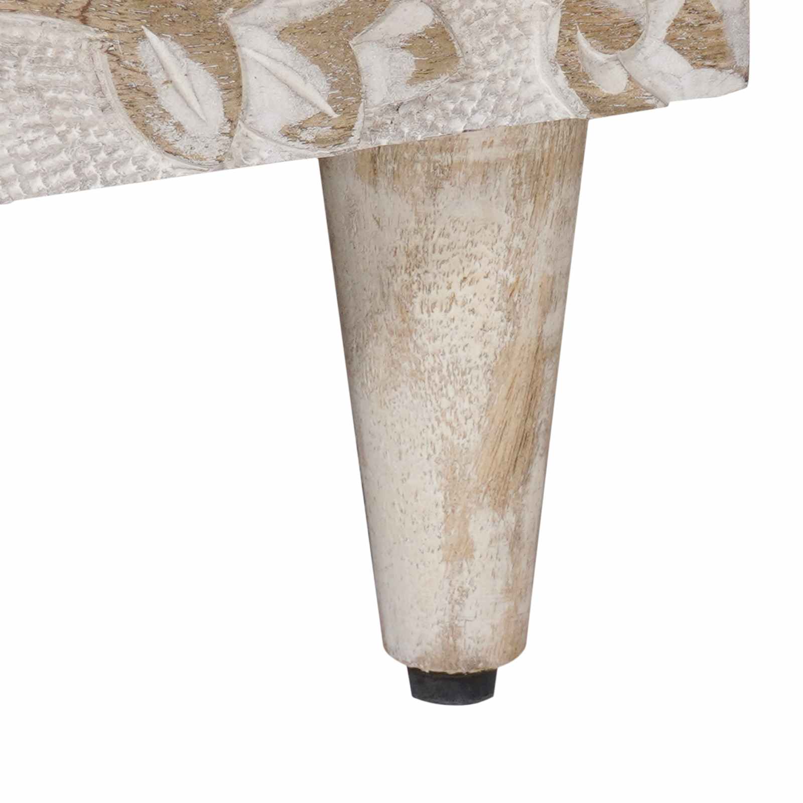 Ormar za krevet 2 pcs Bijelo 40 x 33 x 46 cm Čvrsto drvo manga