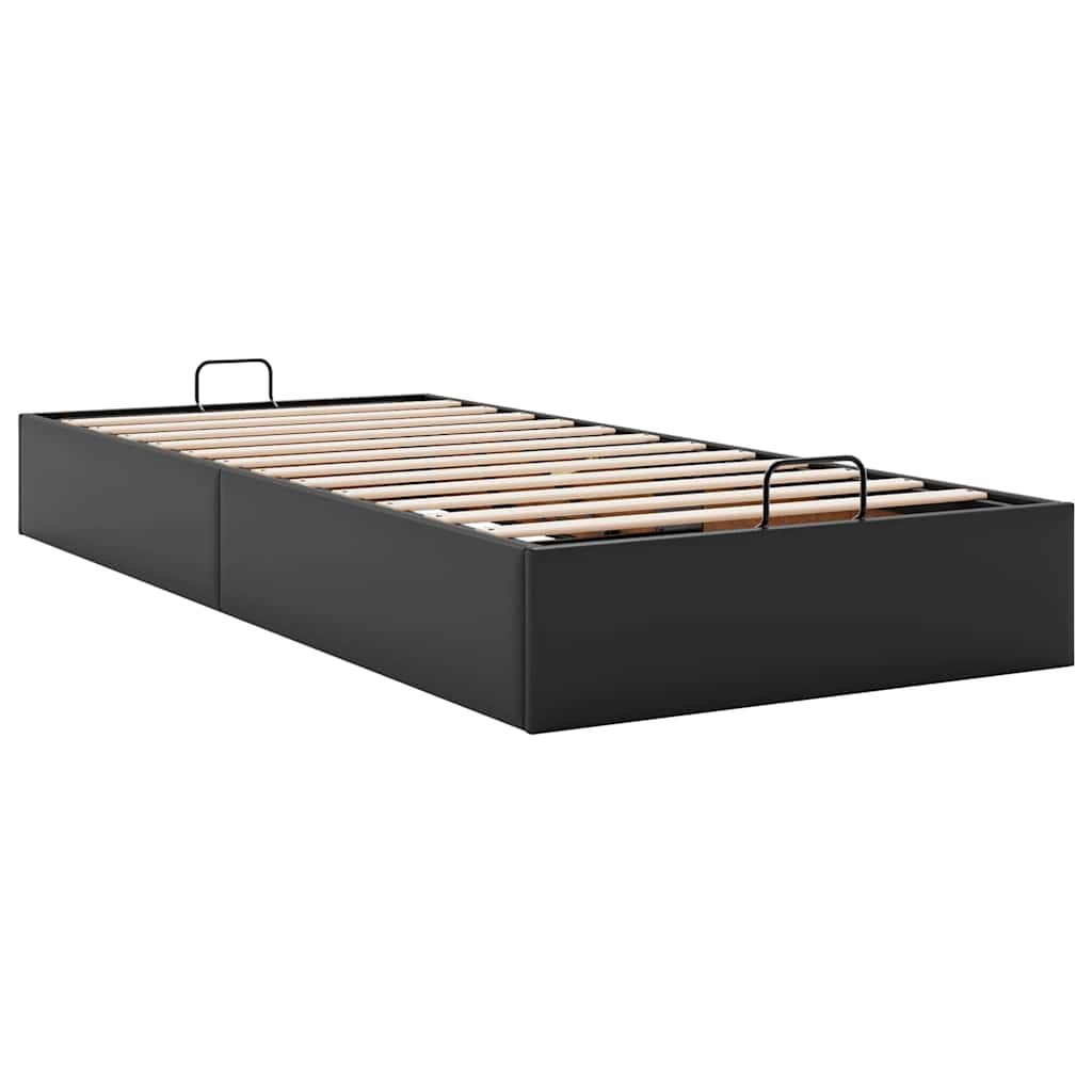 Otomanski okvir kreveta bez madraca crni 80x200 cm umjetne kože