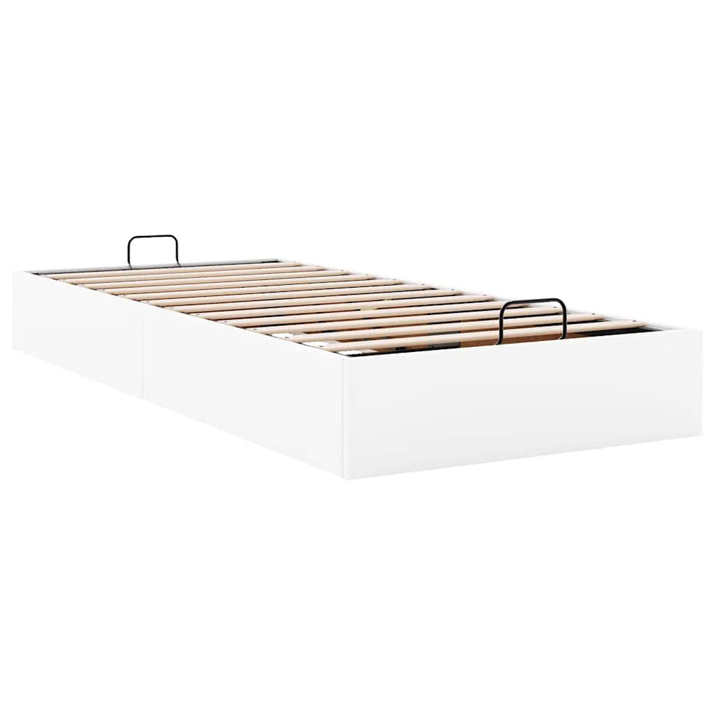 Okvir kreveta bez madraca bijeli 90x200 cm od umjetne kože
