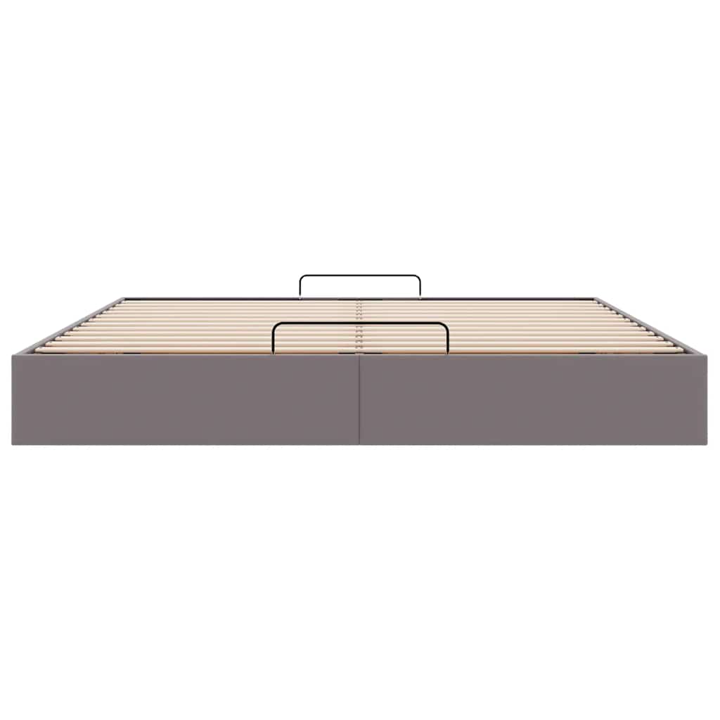 Otomanski okvir kreveta bez madraca sivi 180x200cm umjetne kože